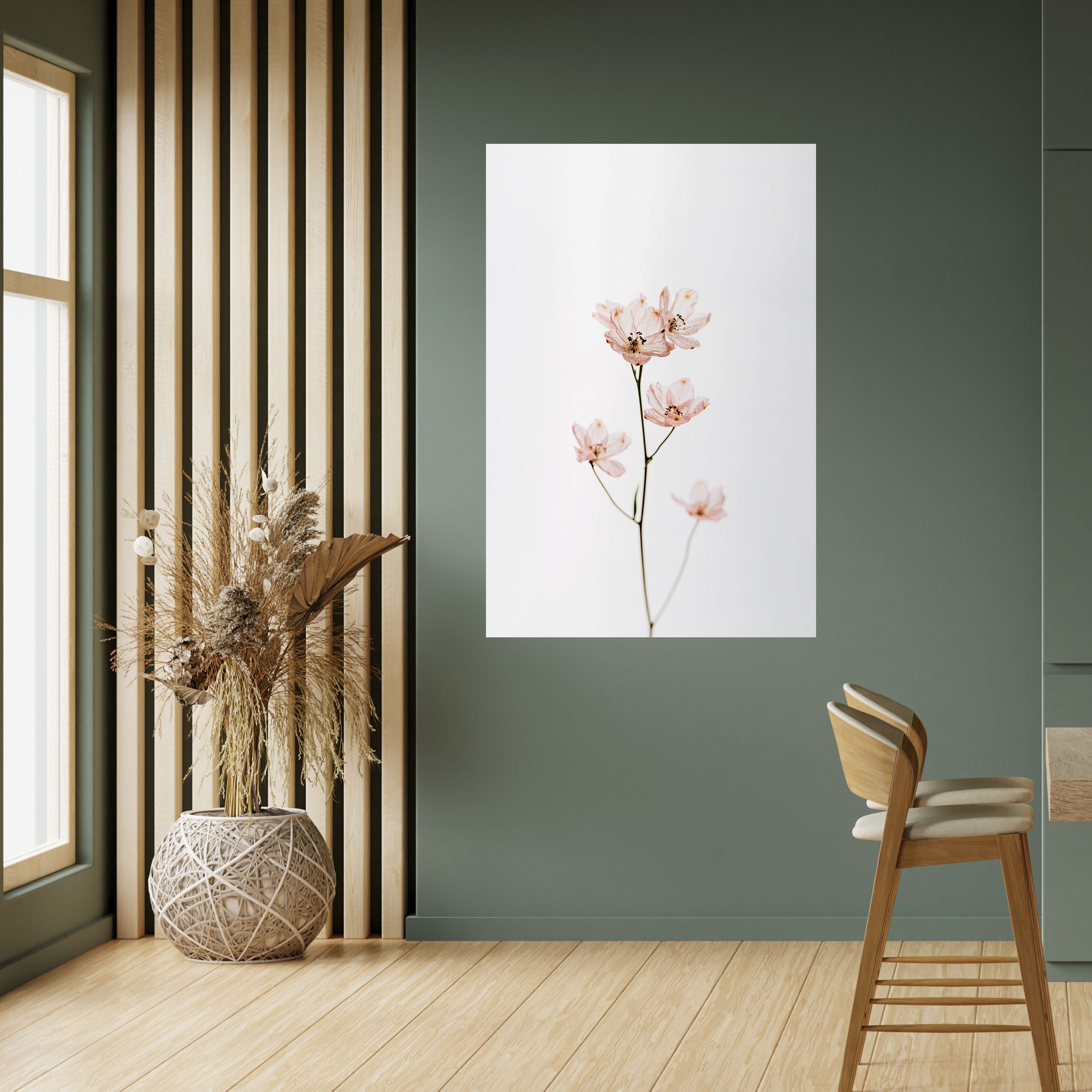 Affiche verticale autocollante « Whispers of Pink »