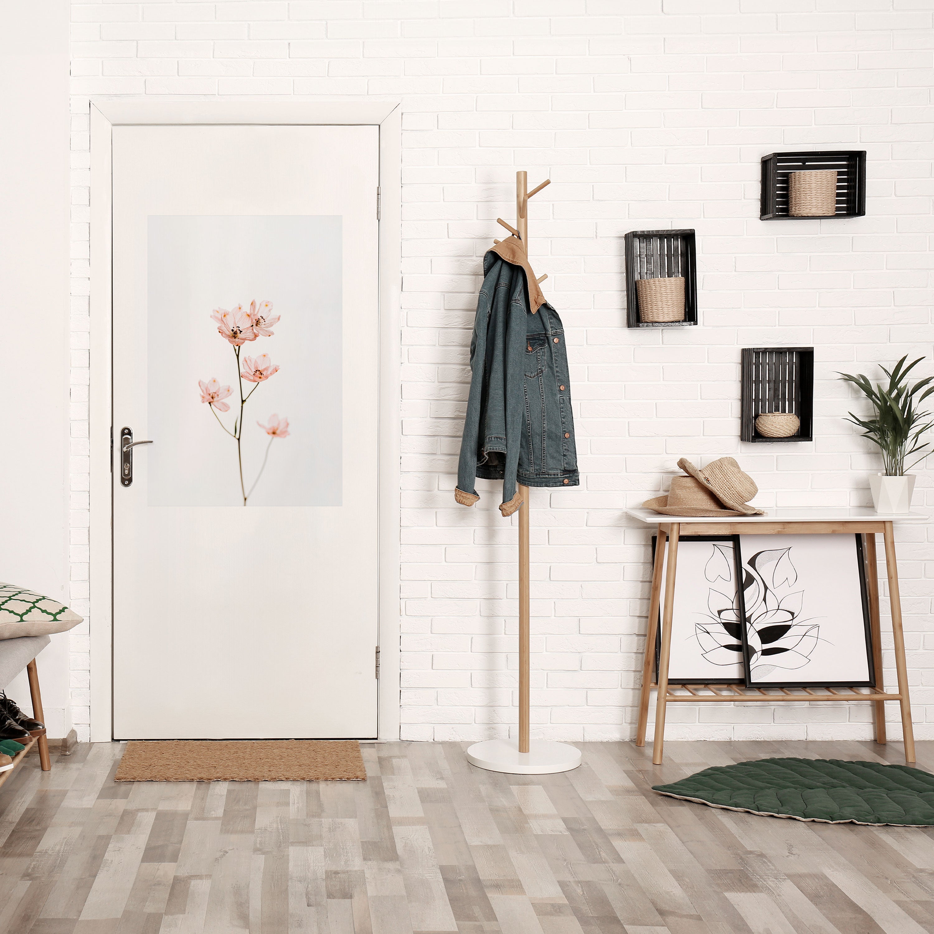 Affiche verticale autocollante « Whispers of Pink »