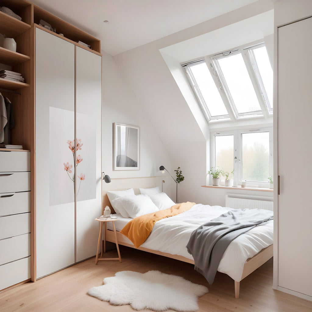 Affiche verticale autocollante « Whispers of Pink »