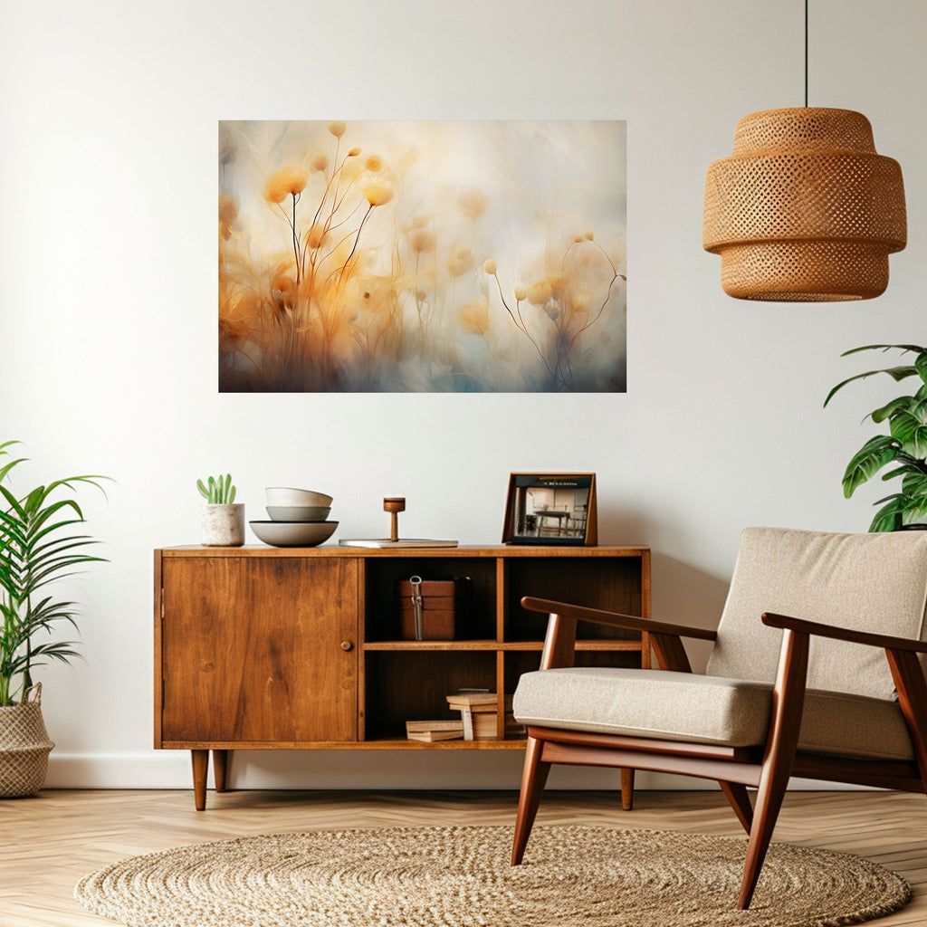 Affiche horizontale autocollante GOLDEN HUE EMBRACE