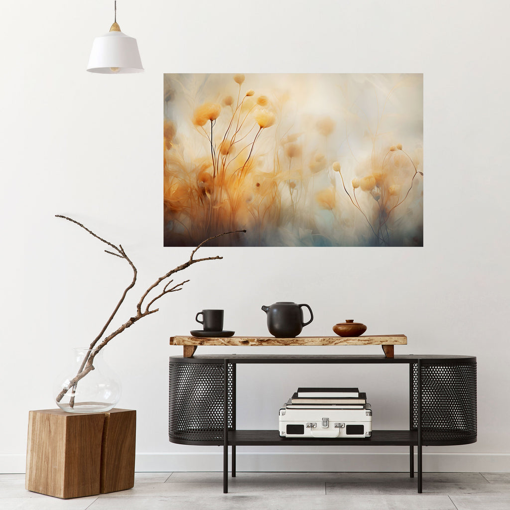 Affiche horizontale autocollante GOLDEN HUE EMBRACE