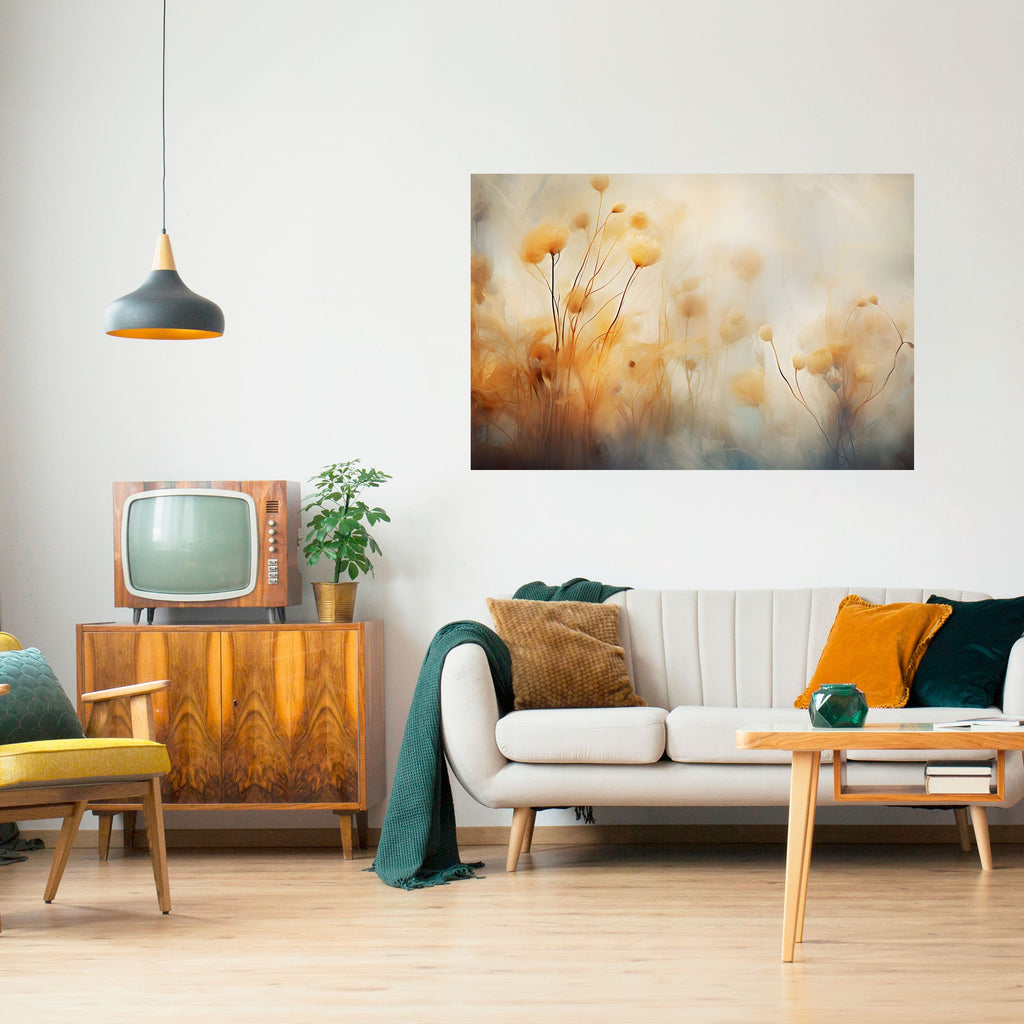 Affiche horizontale autocollante GOLDEN HUE EMBRACE