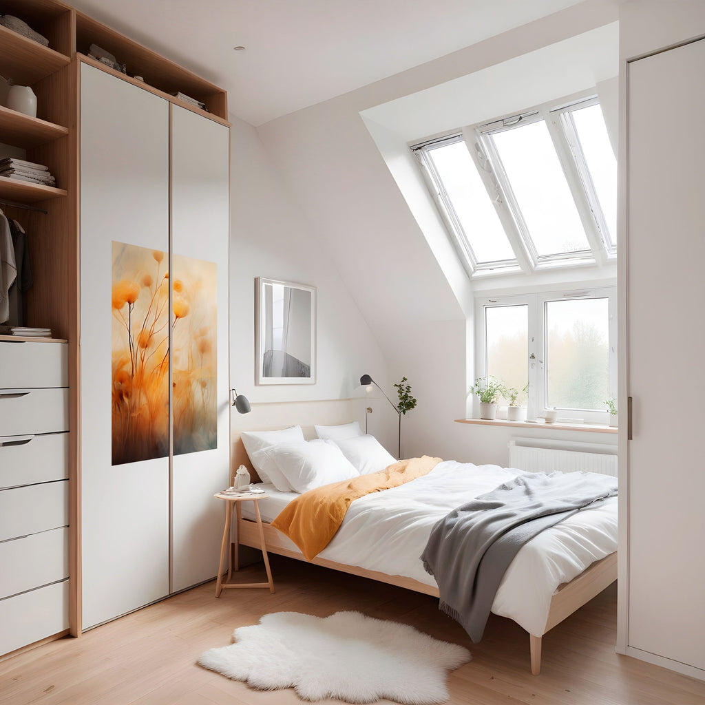 Affiche verticale autocollante GOLDEN HUE EMBRACE