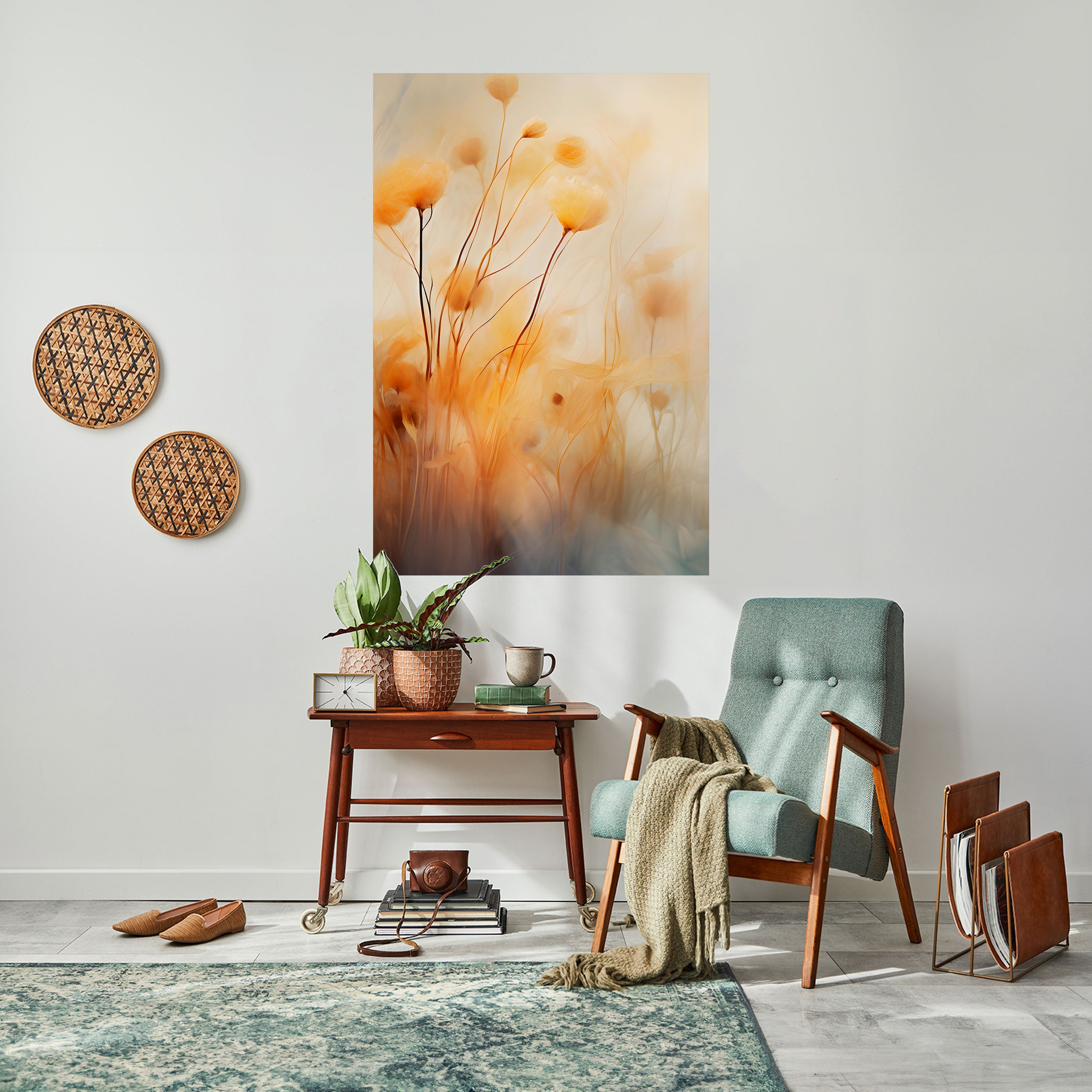 Affiche verticale autocollante GOLDEN HUE EMBRACE