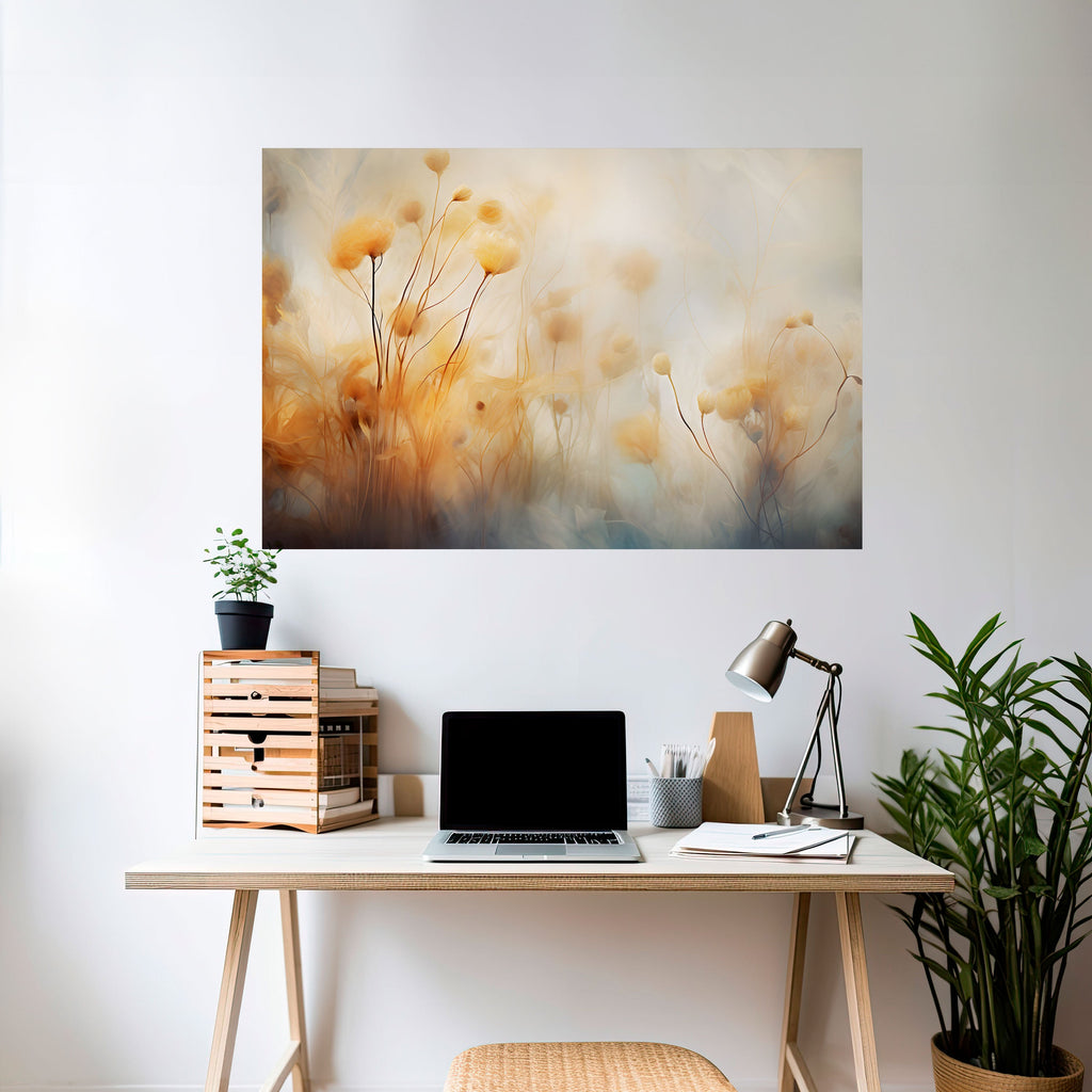 Affiche horizontale autocollante GOLDEN HUE EMBRACE