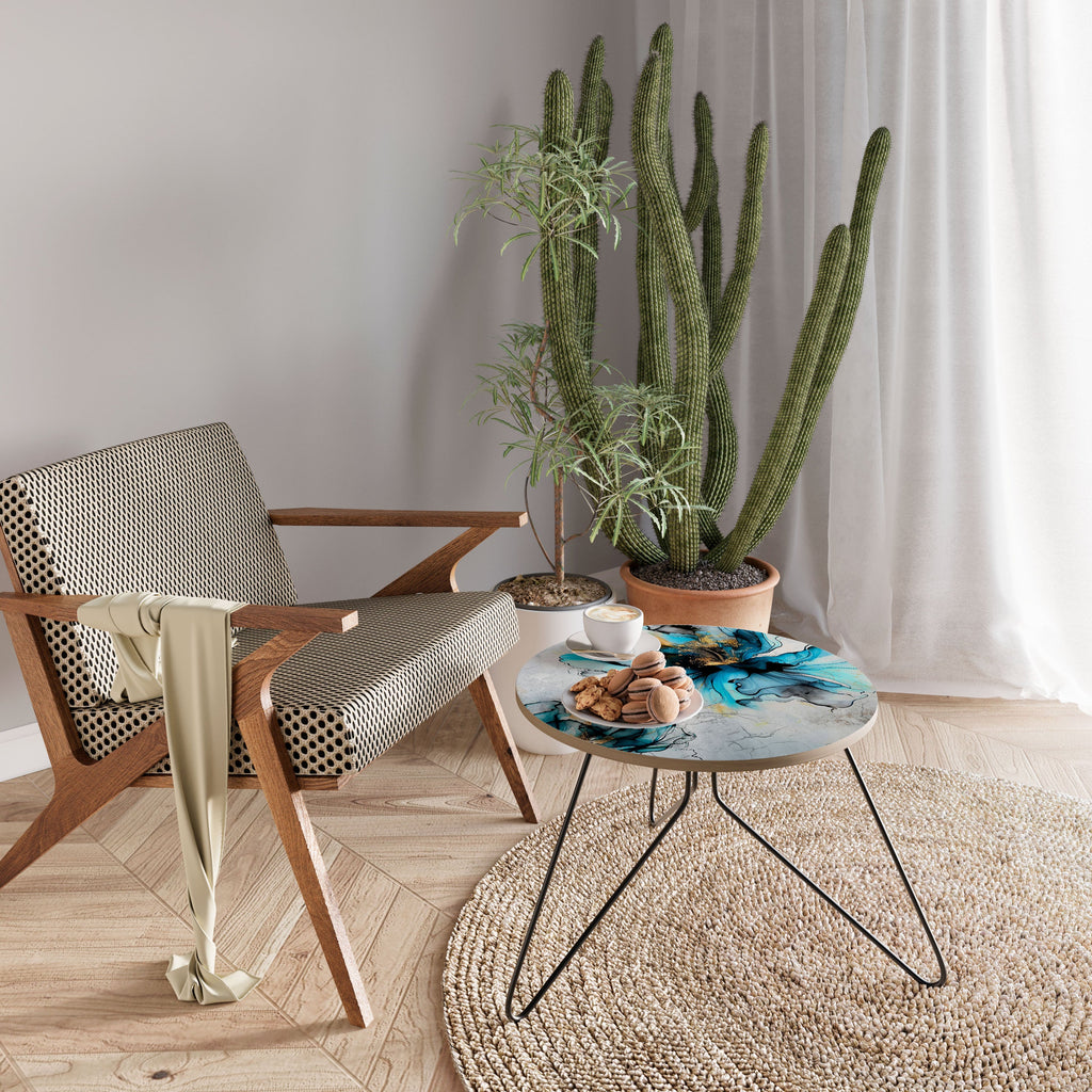 COBALT BLOSSOMS Coffee Table 60