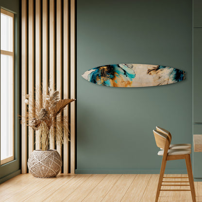 COBALT BLOSSOMS Surfboard Decorative Panel
