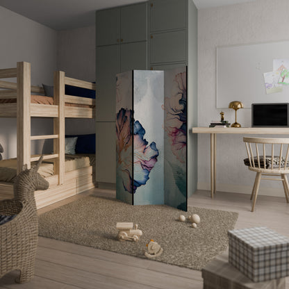 ICY BLOSSOMS 3-Panel Room Divider
