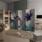 ICY BLOSSOMS 6-Panel Room Divider