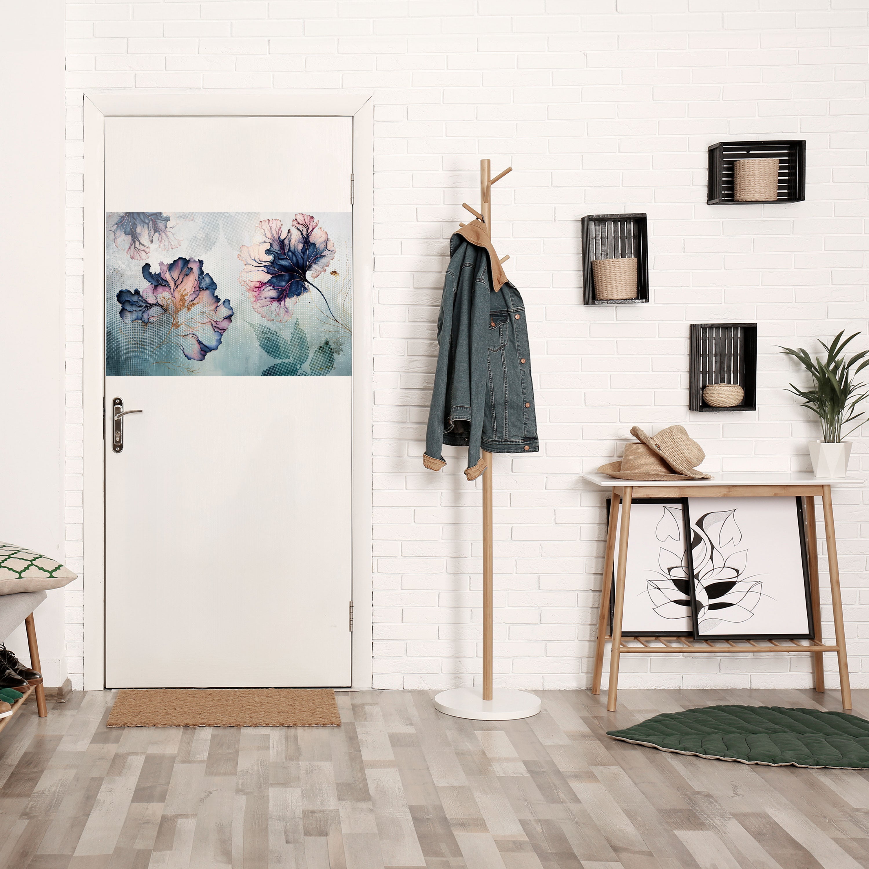 Affiche horizontale autocollante ICY BLOSSOMS