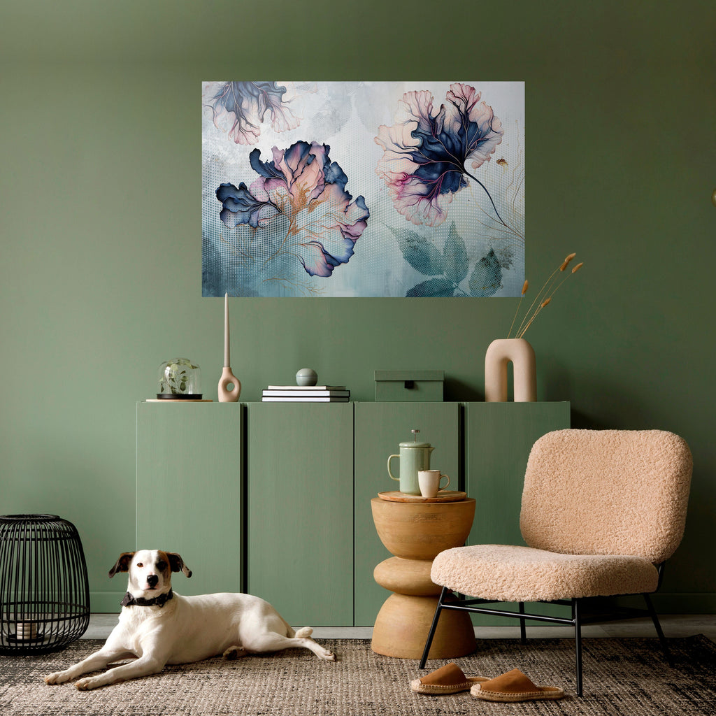 Affiche horizontale autocollante ICY BLOSSOMS