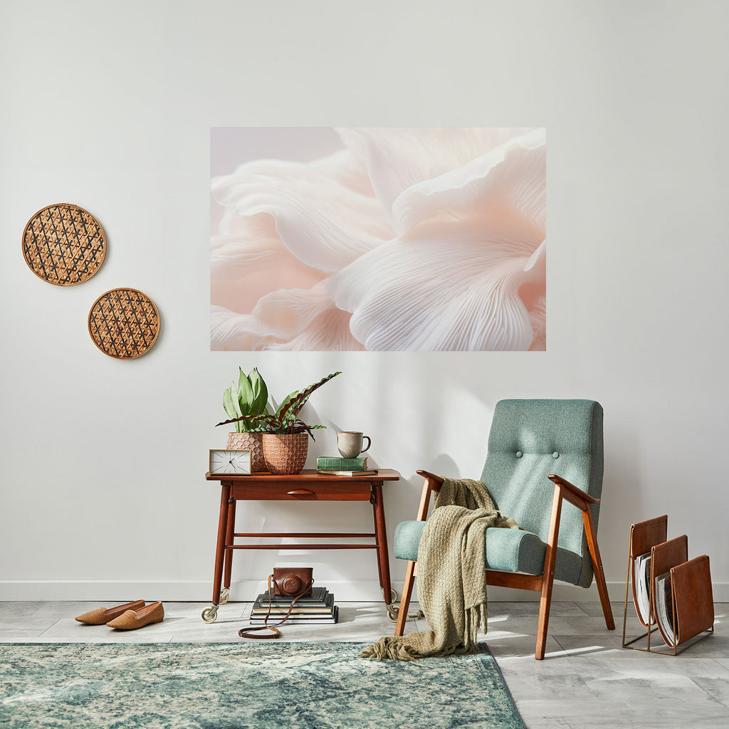 Affiche horizontale autocollante « HARMONIE ROSE DÉLICATE »