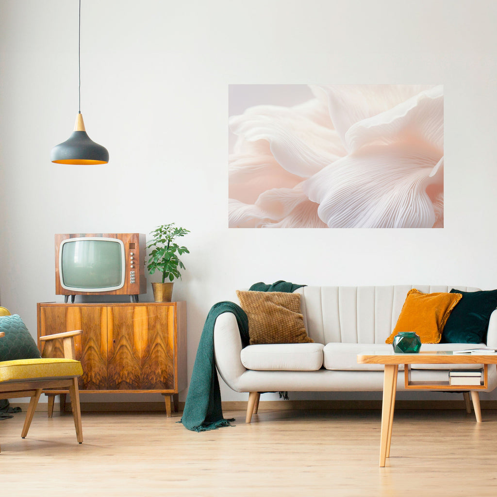 Affiche horizontale autocollante « HARMONIE ROSE DÉLICATE »