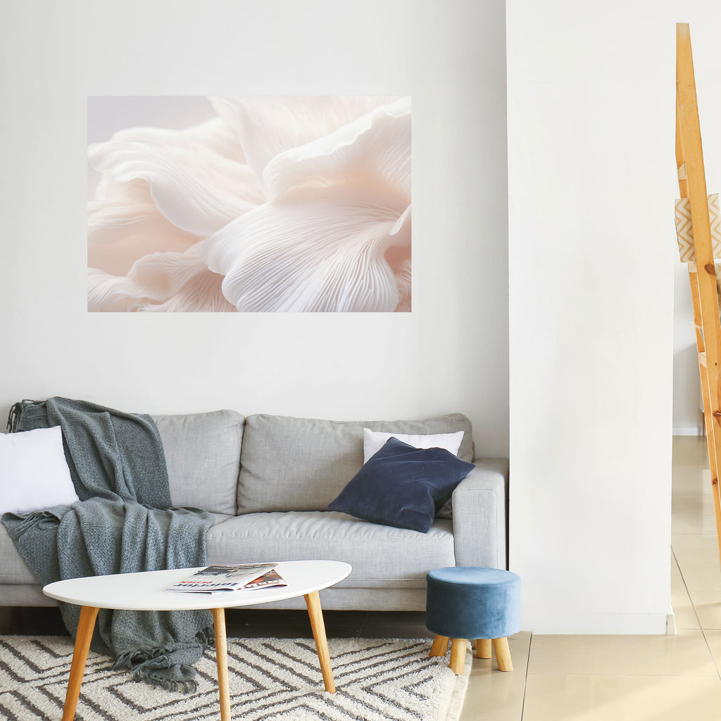 Affiche horizontale autocollante « HARMONIE ROSE DÉLICATE »