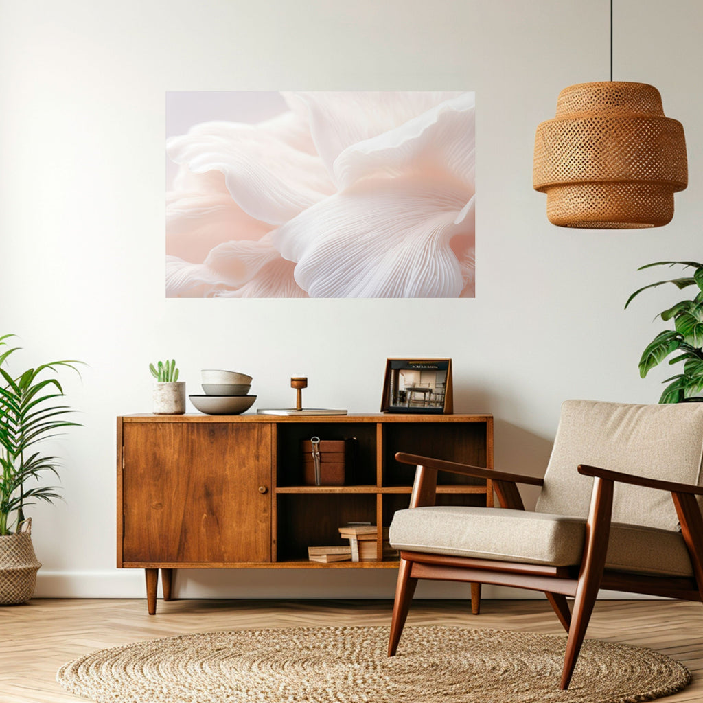 Affiche horizontale autocollante « HARMONIE ROSE DÉLICATE »