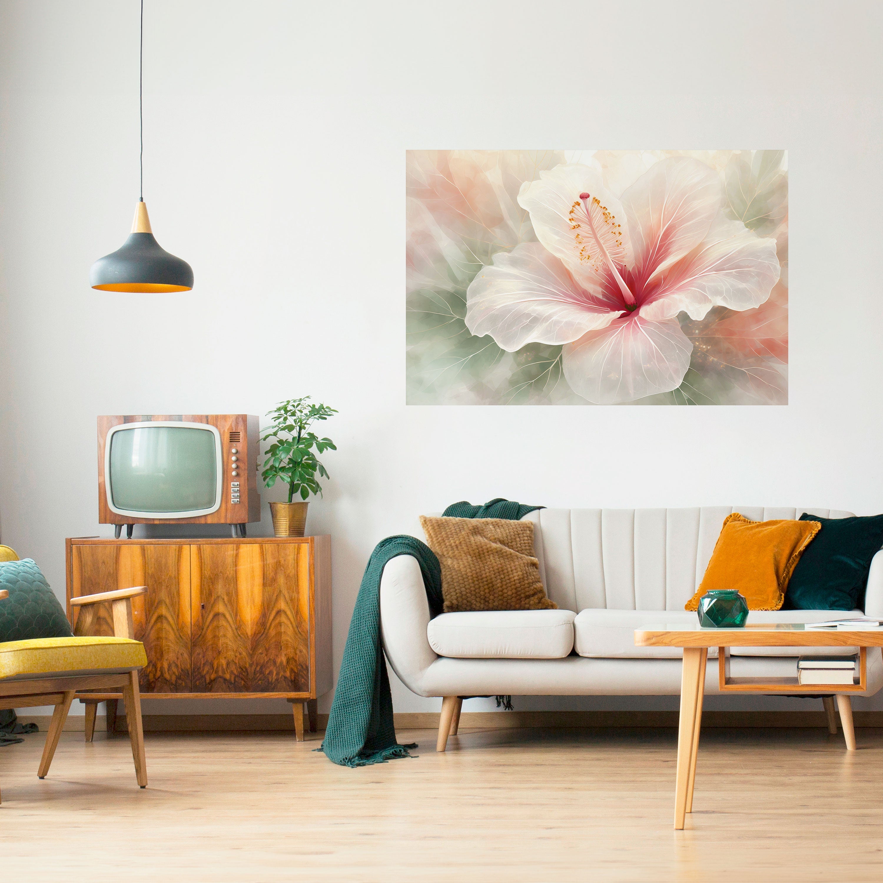 Affiche horizontale autocollante GOSSAMER FLORAL DREAM