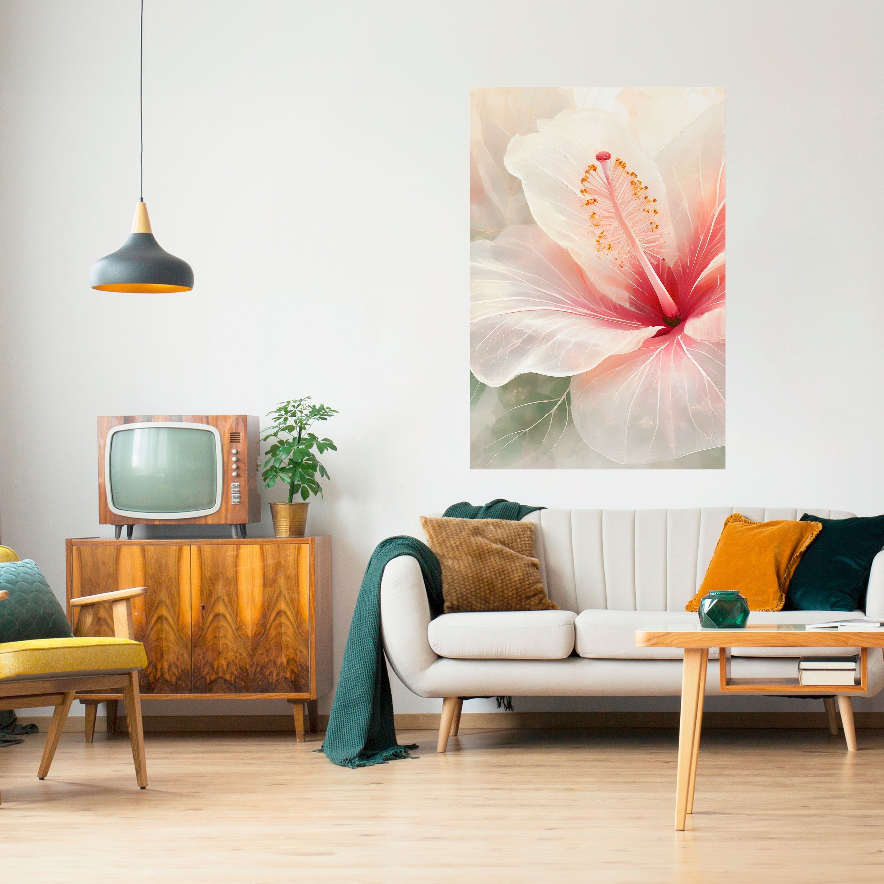 Affiche verticale autocollante GOSSAMER FLORAL DREAM