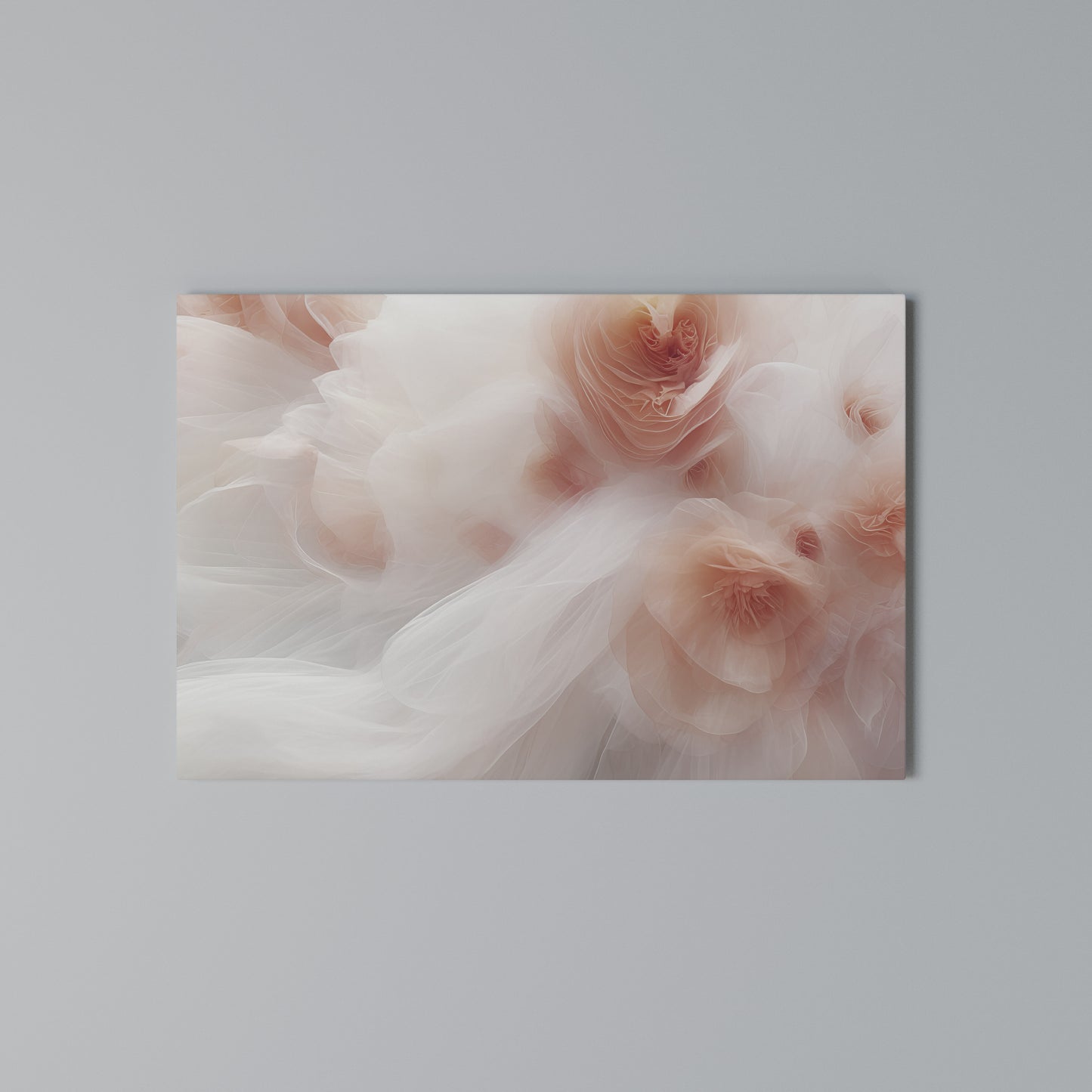 TENDER BLOSSOM VEIL Horizontal Canvas Print