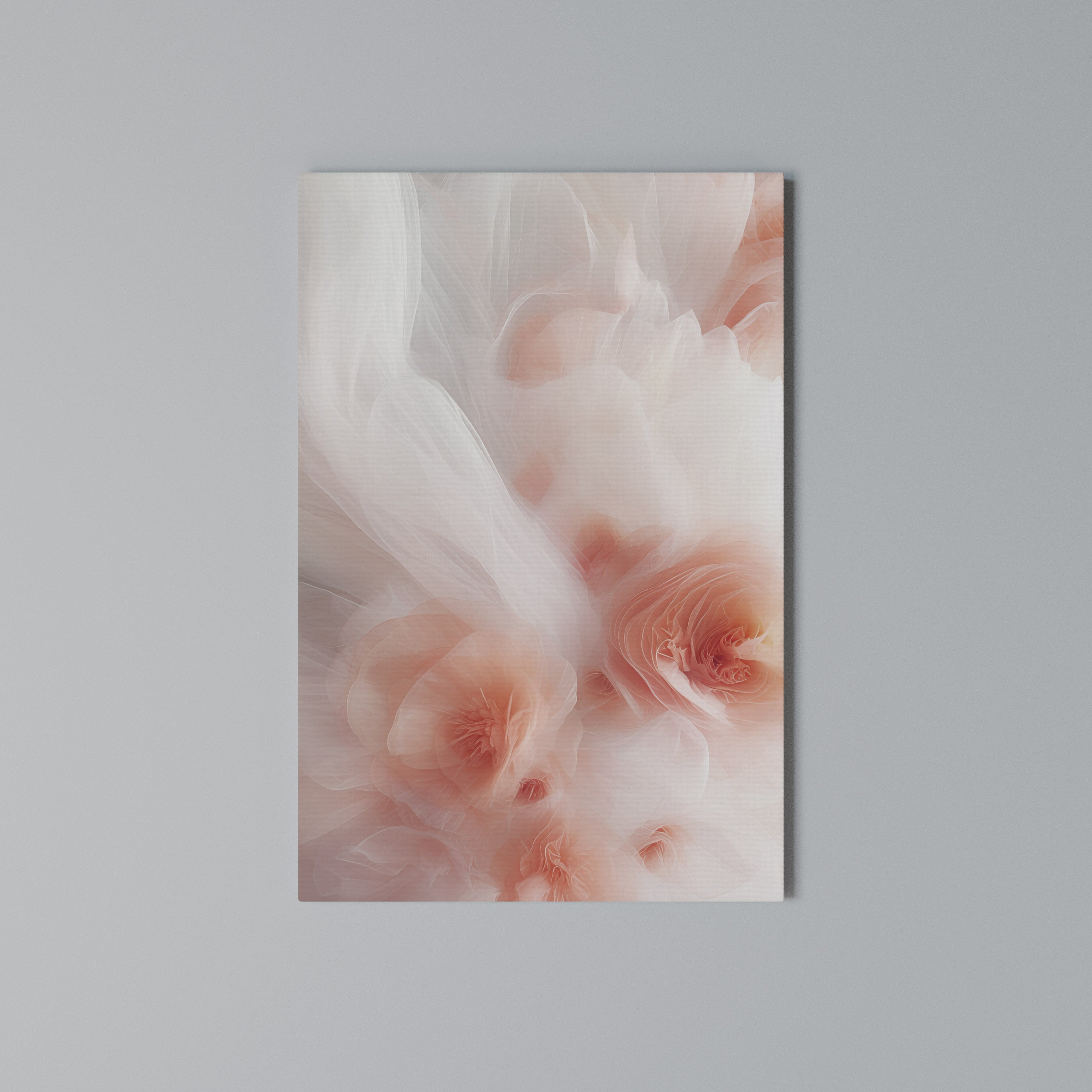 TENDER BLOSSOM VEIL Vertical Canvas Print