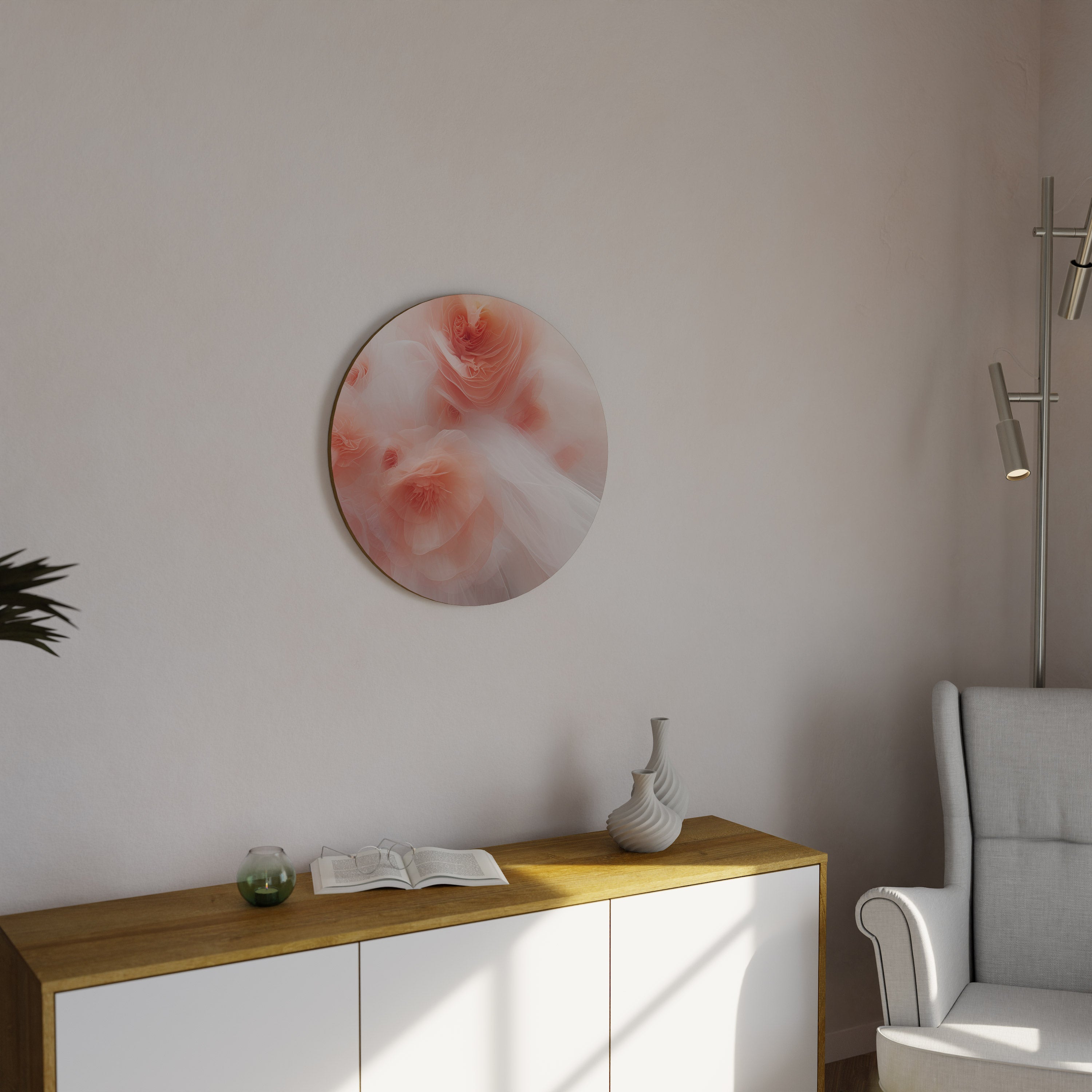 Décoration murale ronde TENDER BLOSSOM VEIL