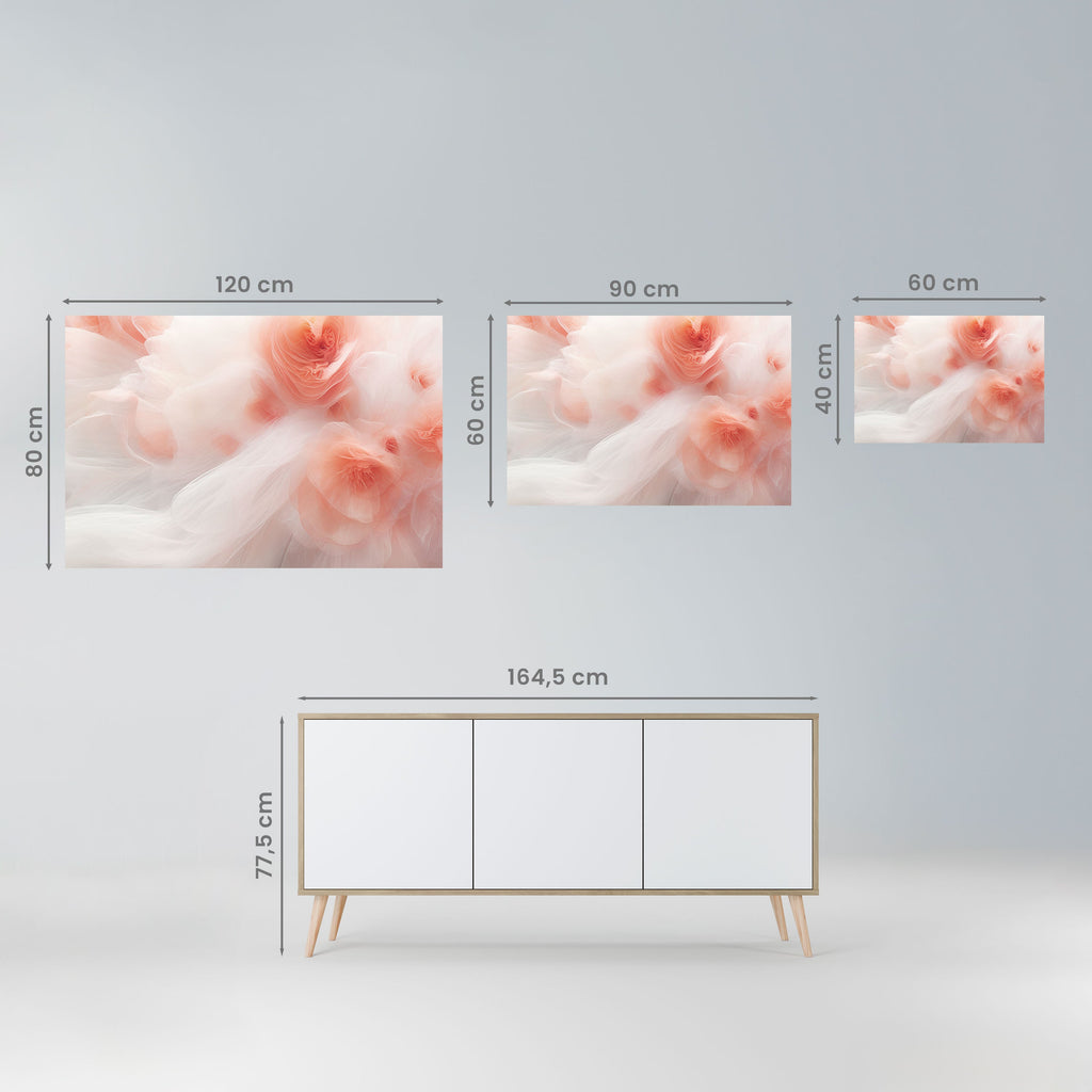 Affiche horizontale autocollante « TENDER BLOSSOM VEIL »