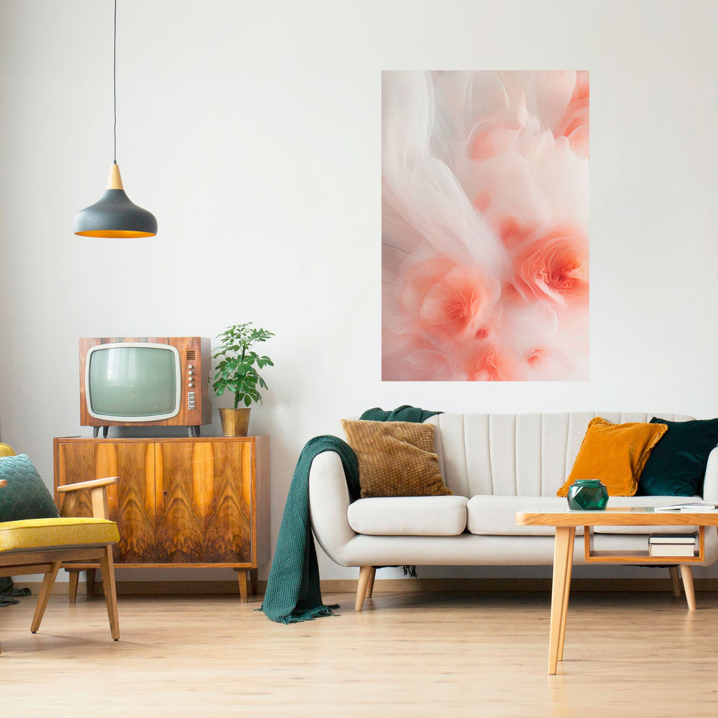 Affiche verticale autocollante « TENDER BLOSSOM VEIL »