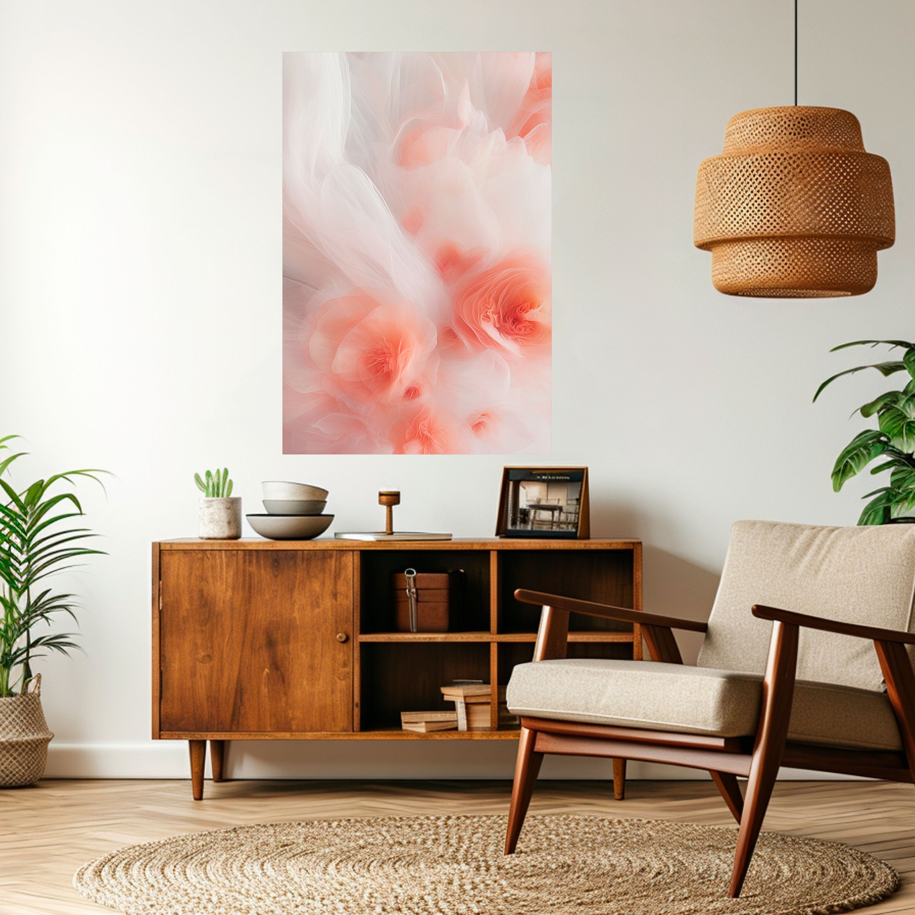 Affiche verticale autocollante « TENDER BLOSSOM VEIL »