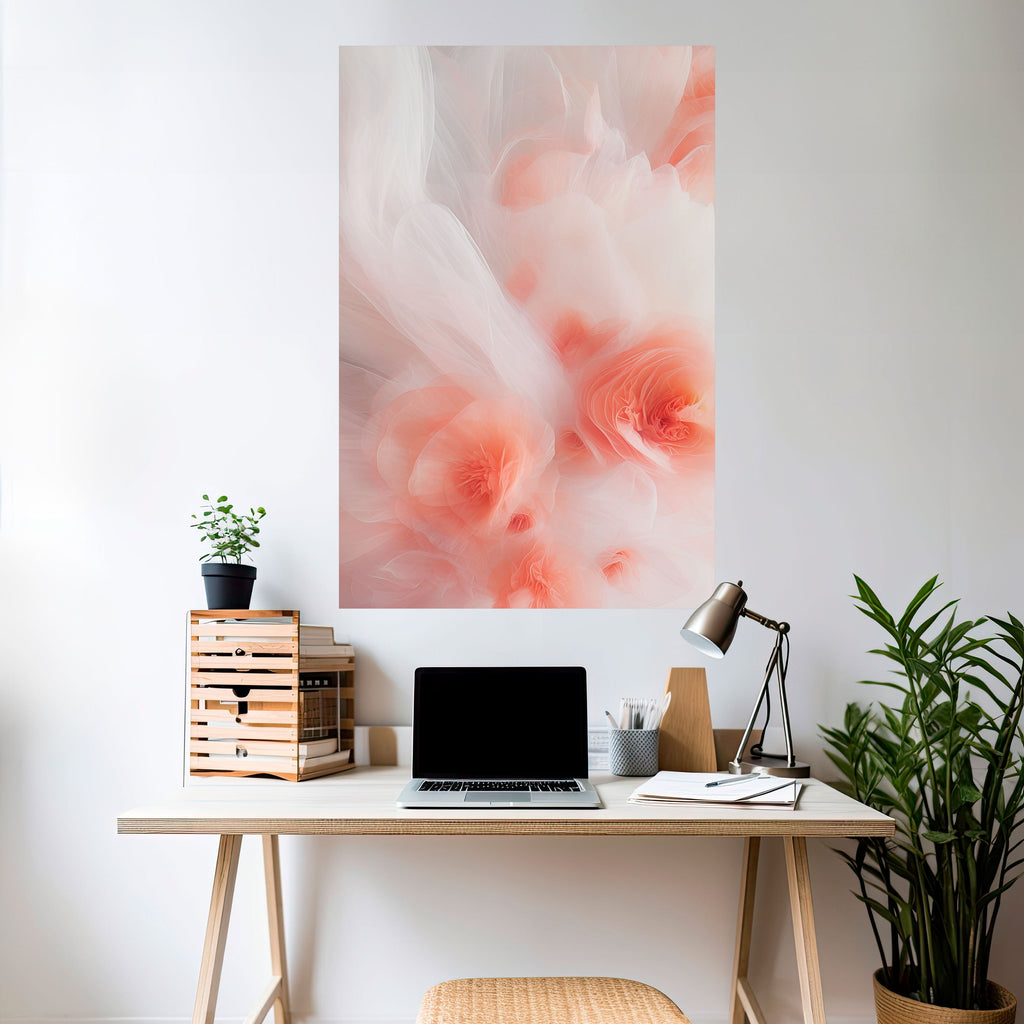 Affiche verticale autocollante « TENDER BLOSSOM VEIL »