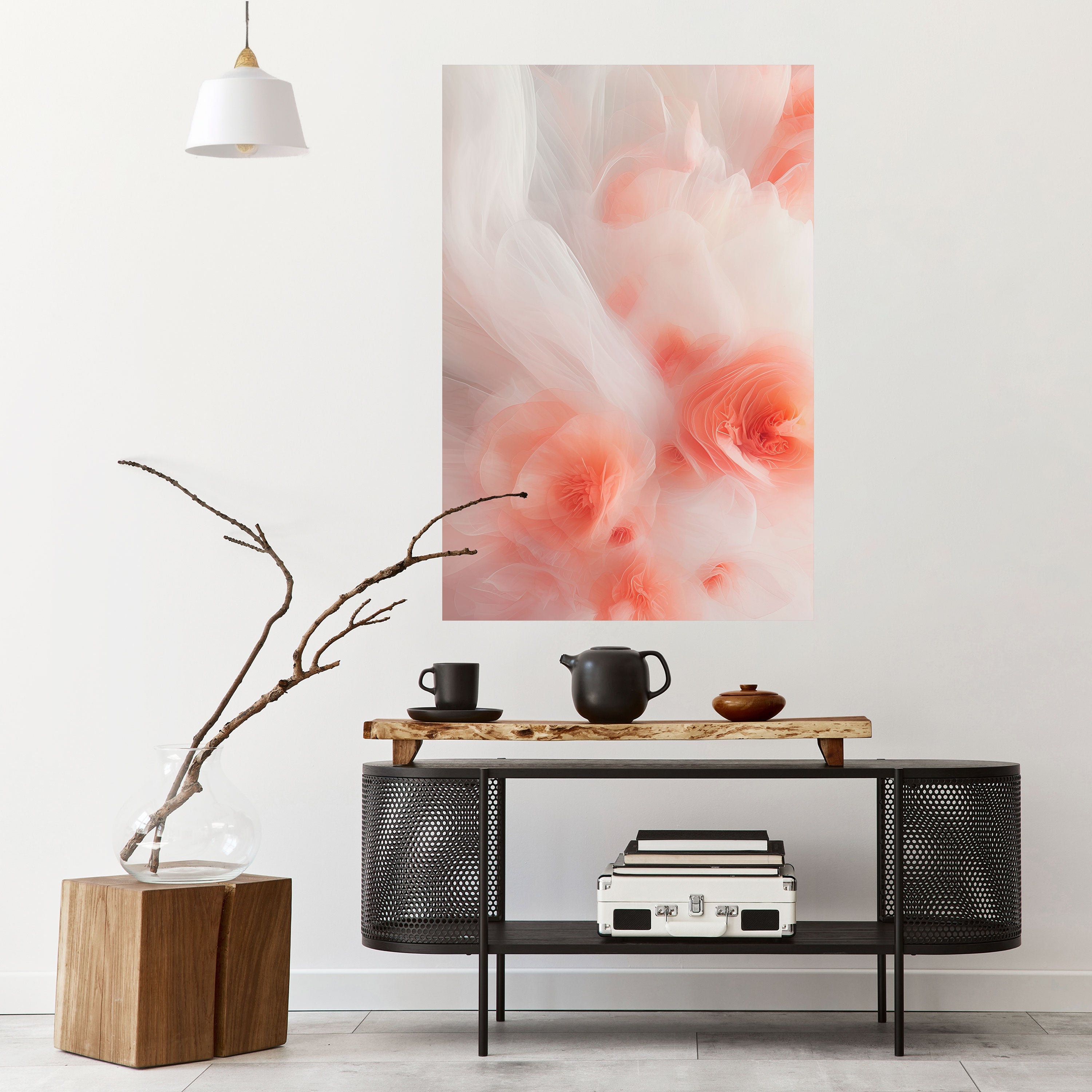 Affiche verticale autocollante « TENDER BLOSSOM VEIL »