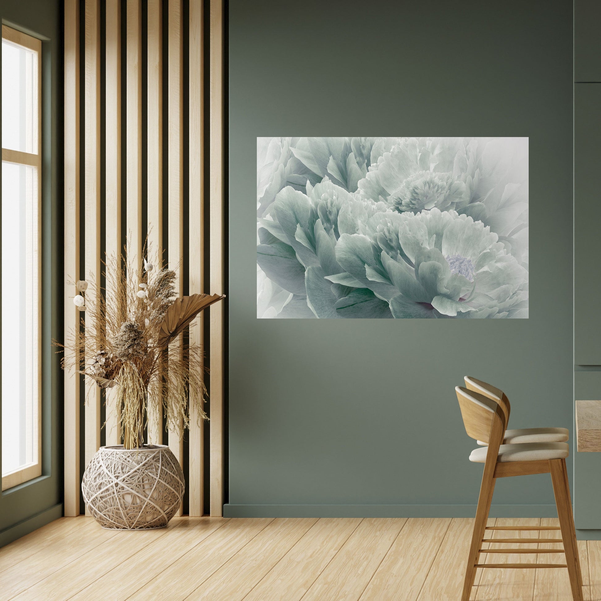 Affiche horizontale autocollante « PIVOINES ARBORÉES »