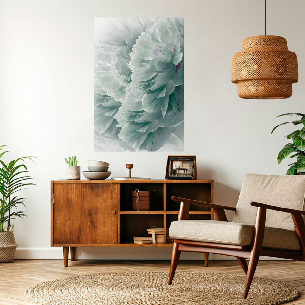 Affiche verticale autocollante « PIVOINES ARBORÉES »