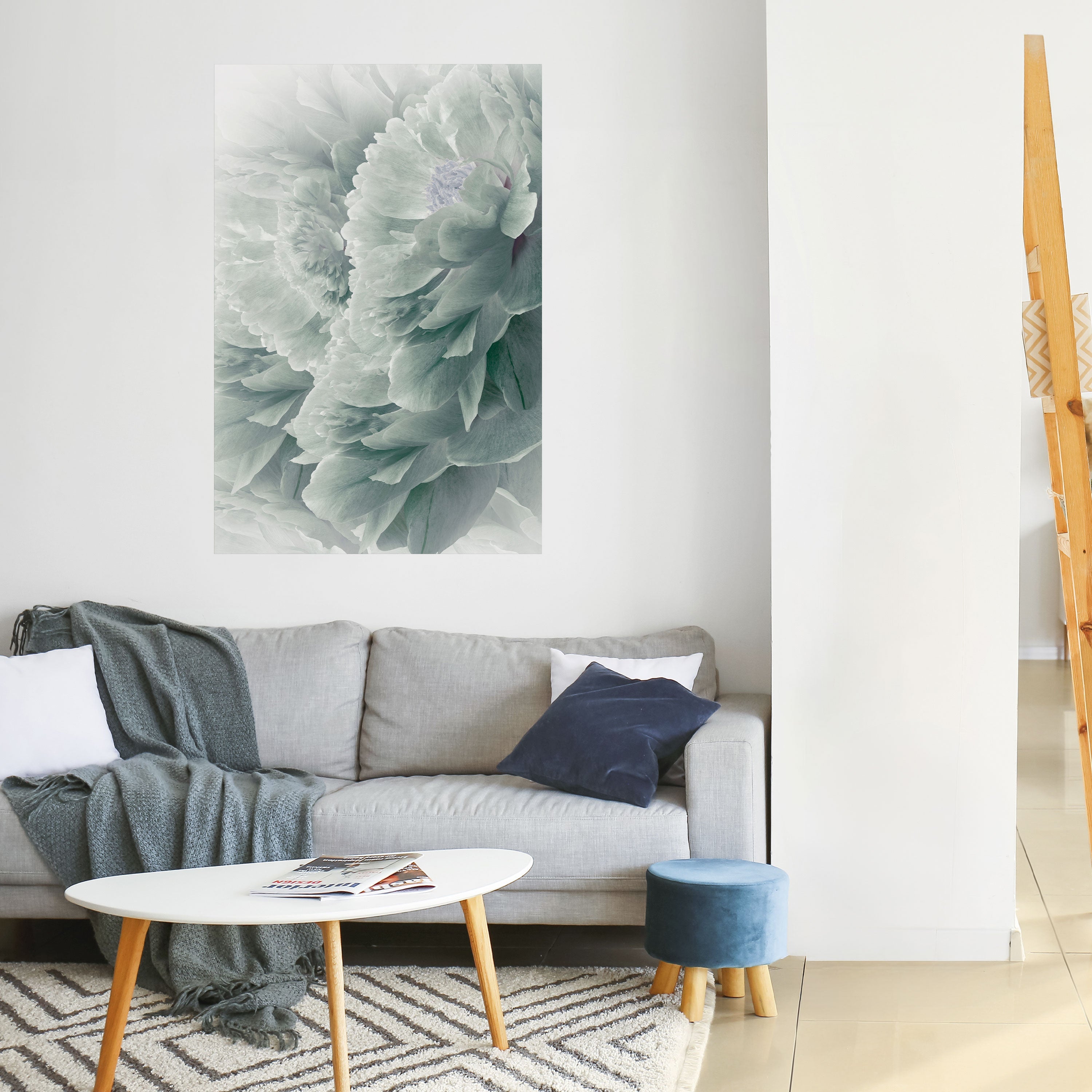 Affiche verticale autocollante « PIVOINES ARBORÉES »