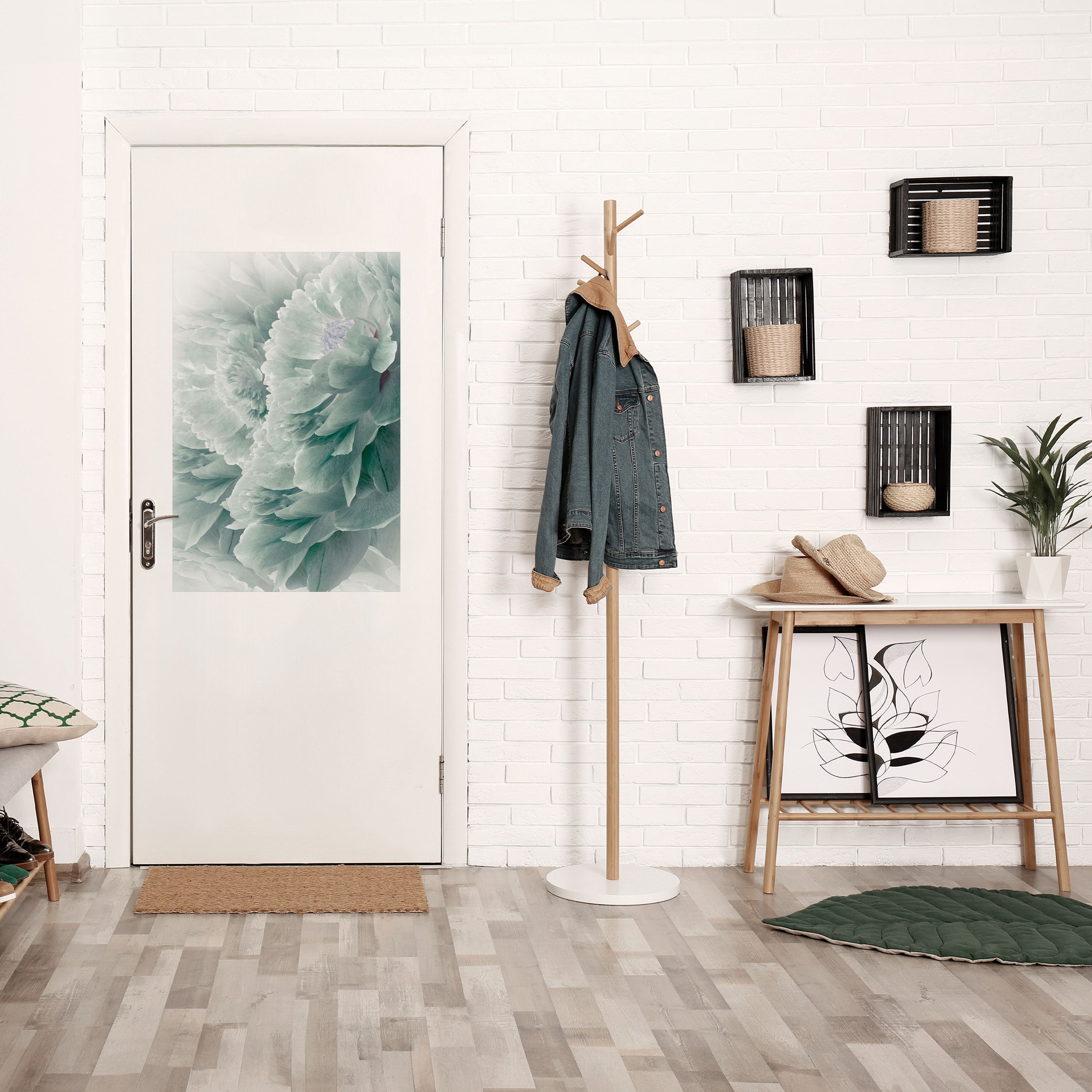 Affiche verticale autocollante « PIVOINES ARBORÉES »