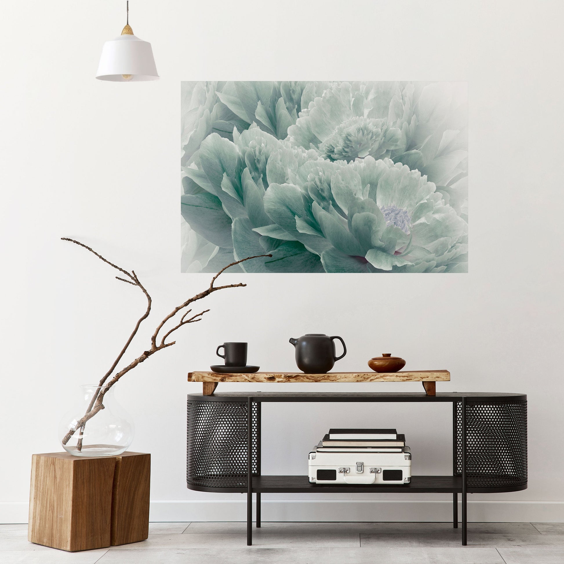 Affiche horizontale autocollante « PIVOINES ARBORÉES »
