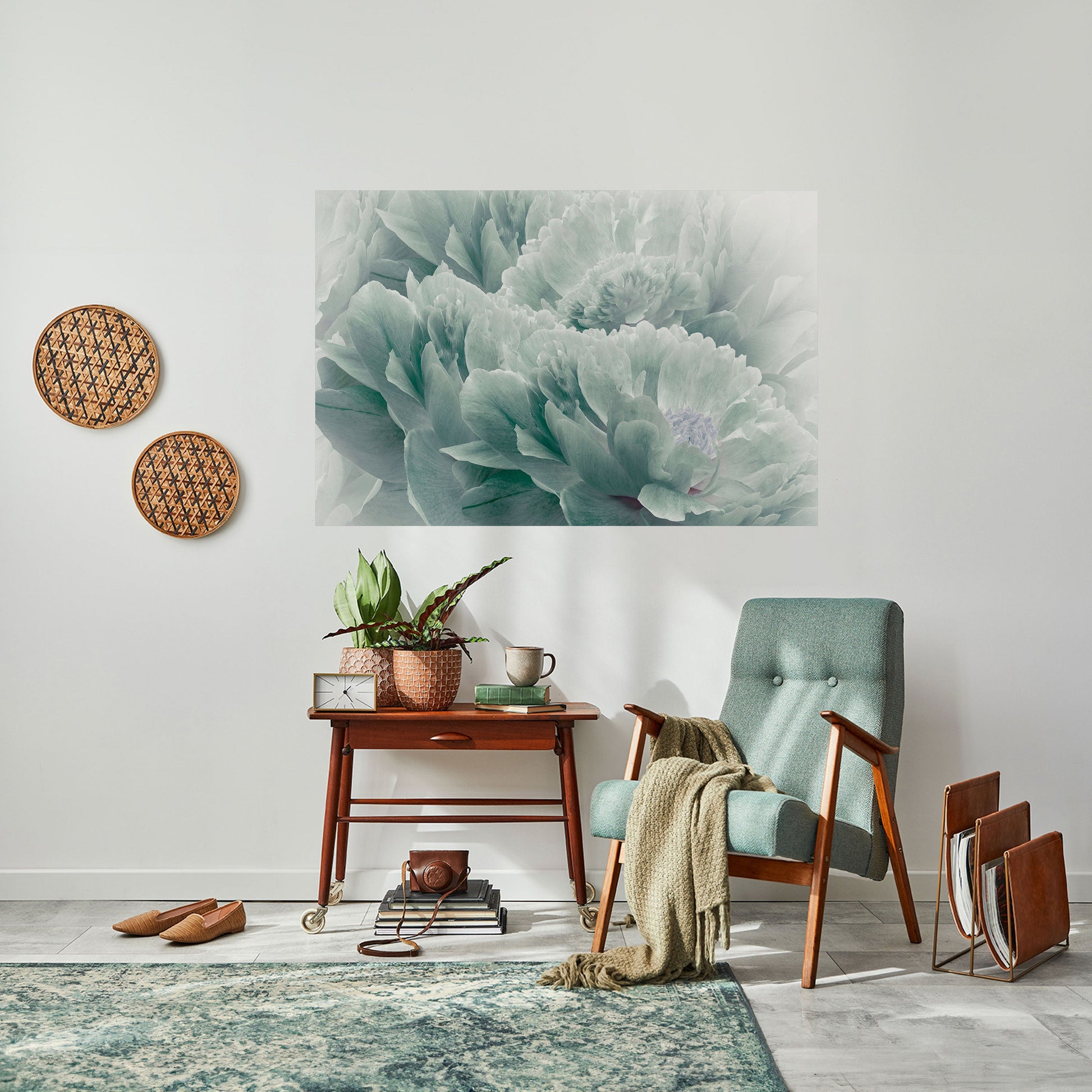 Affiche horizontale autocollante « PIVOINES ARBORÉES »
