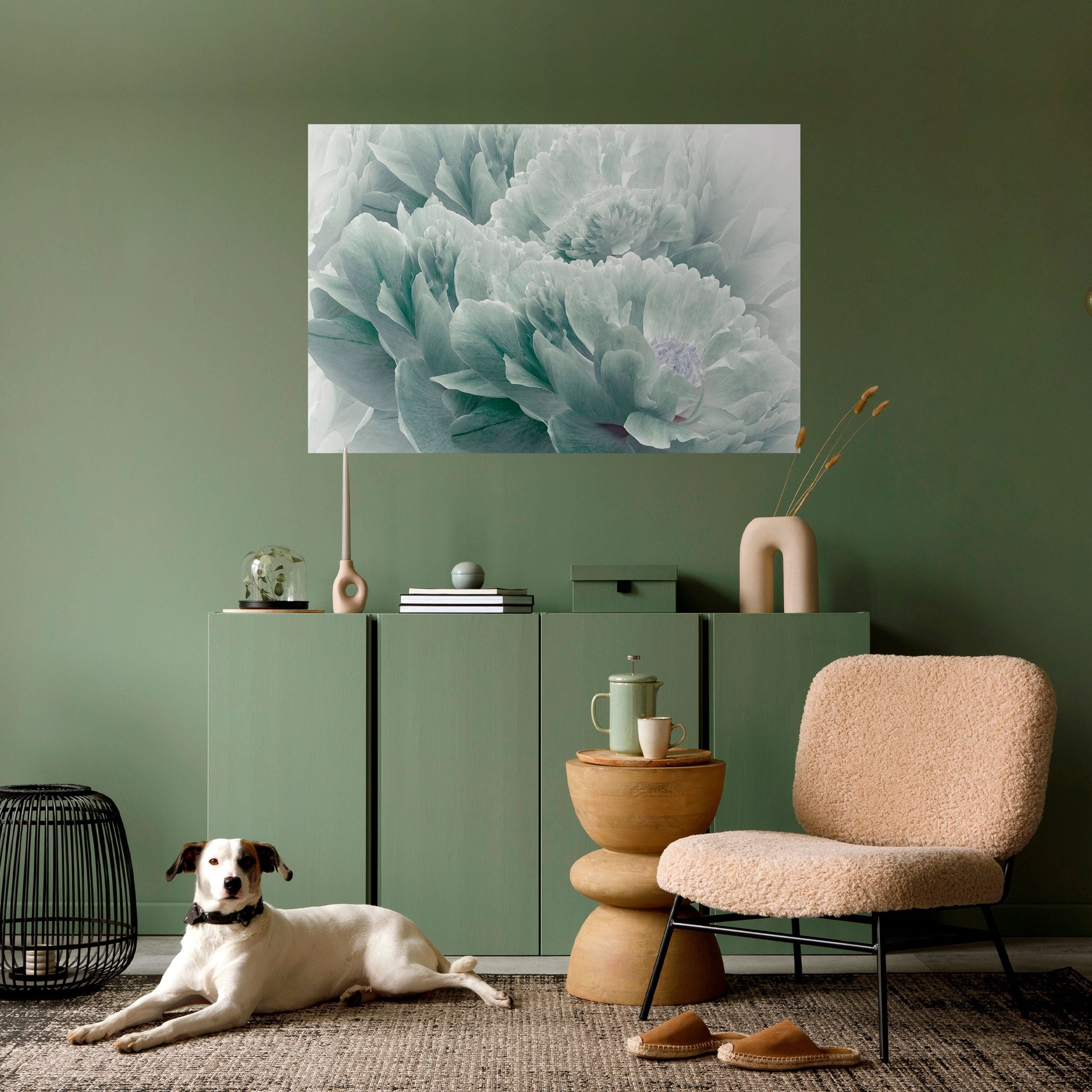 Affiche horizontale autocollante « PIVOINES ARBORÉES »