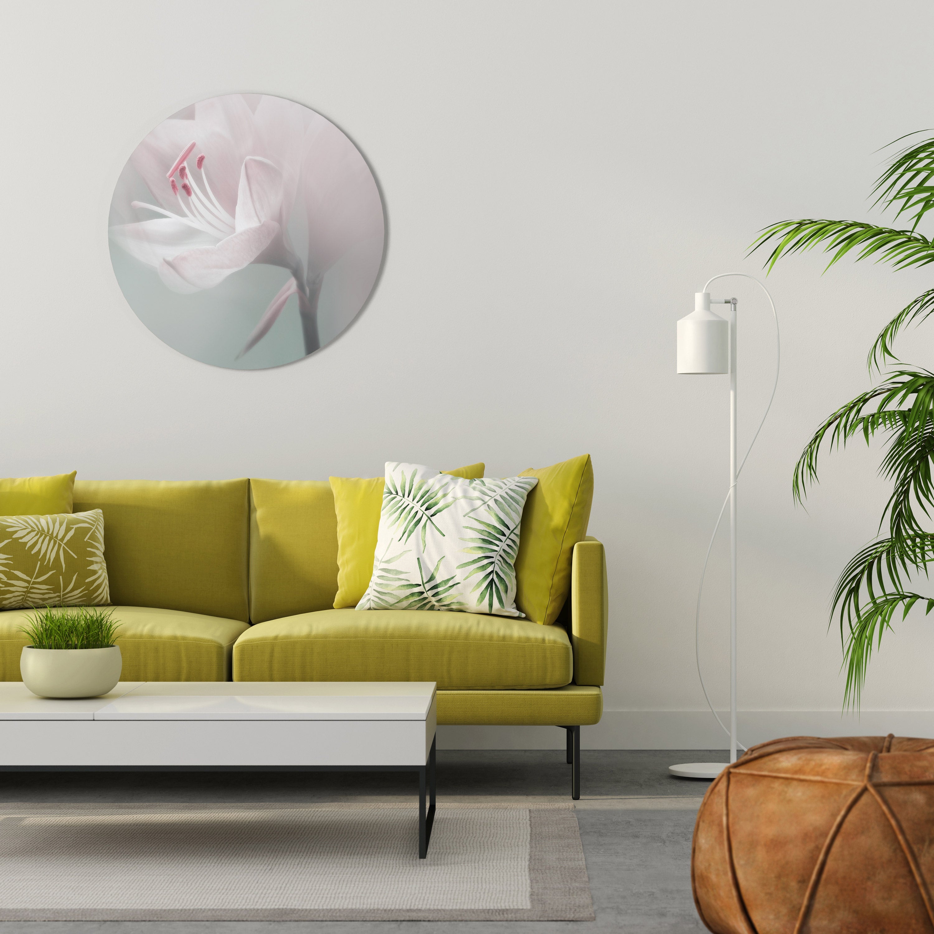 Décoration murale ronde GENTLE LILY