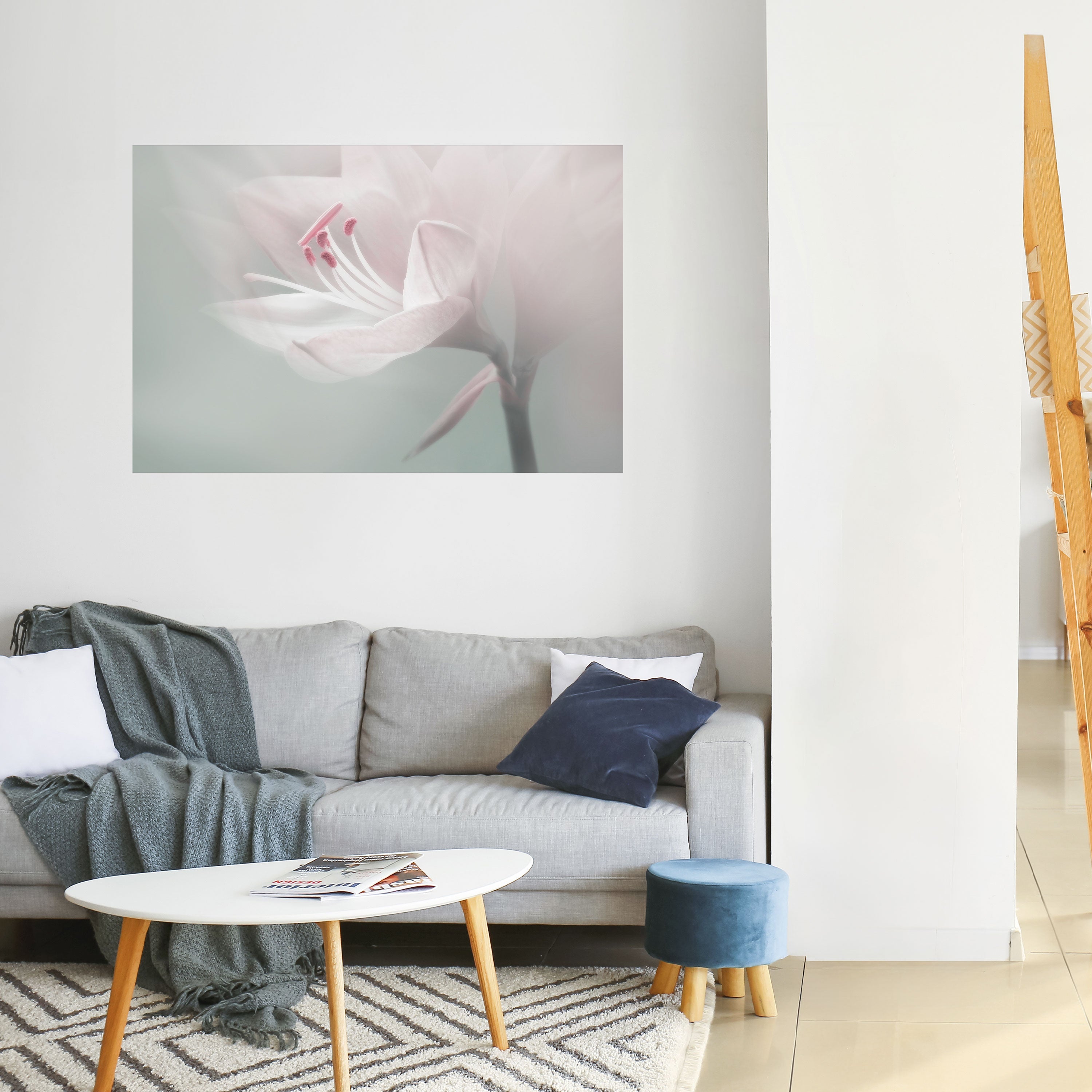 Affiche horizontale autocollante GENTLE LILY