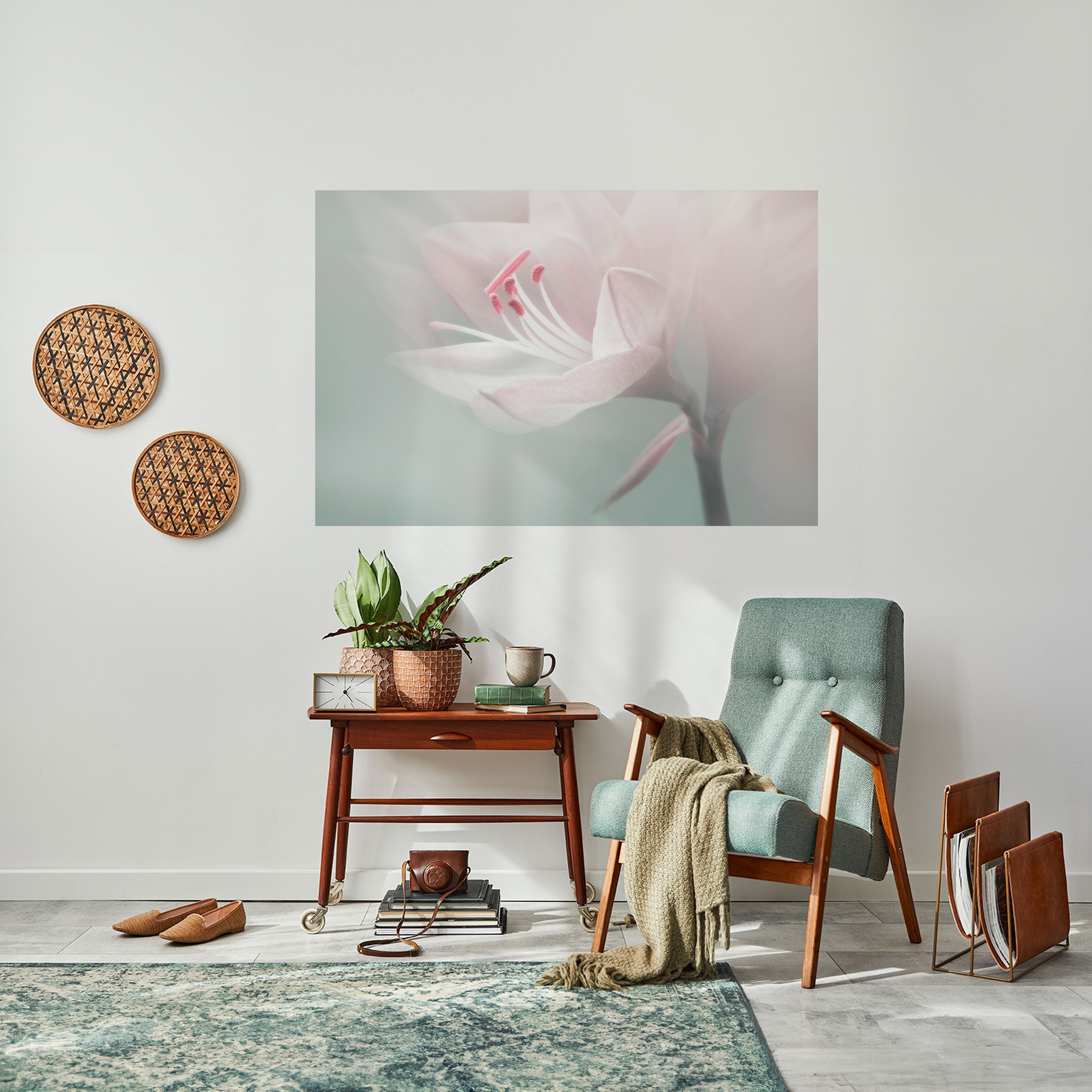 Affiche horizontale autocollante GENTLE LILY