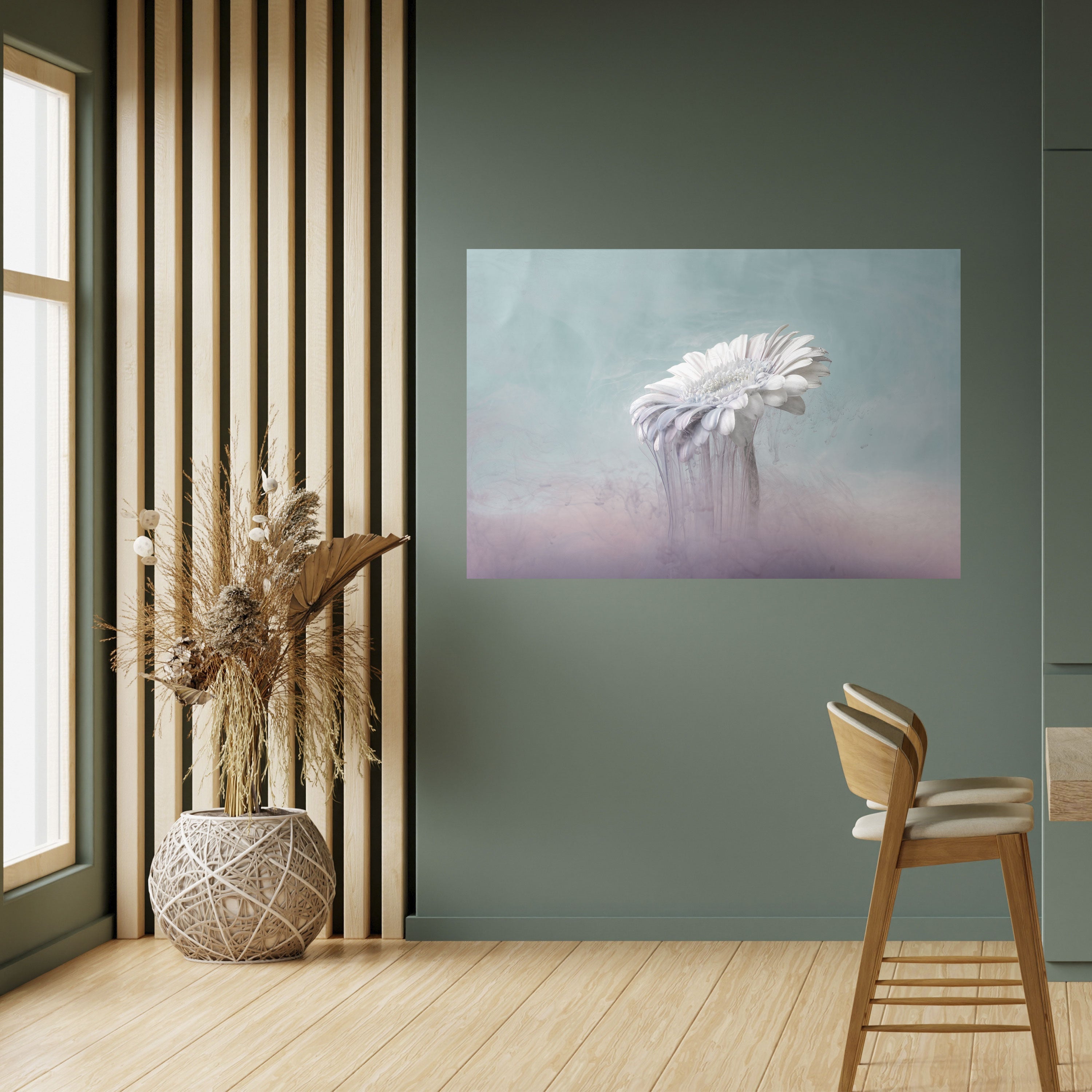 Affiche horizontale autocollante « GERBERA FONDU »