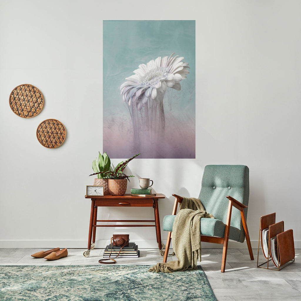 Affiche verticale autocollante « GERBERA FONDU »