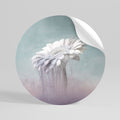 MELTING GERBERA Peel and Stick Round Sticker