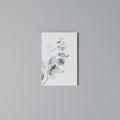 AQUA LEAF SYMPHONY Vertical Canvas Print