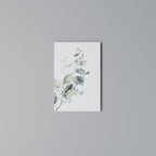 AQUA LEAF SYMPHONY Vertical Canvas Print