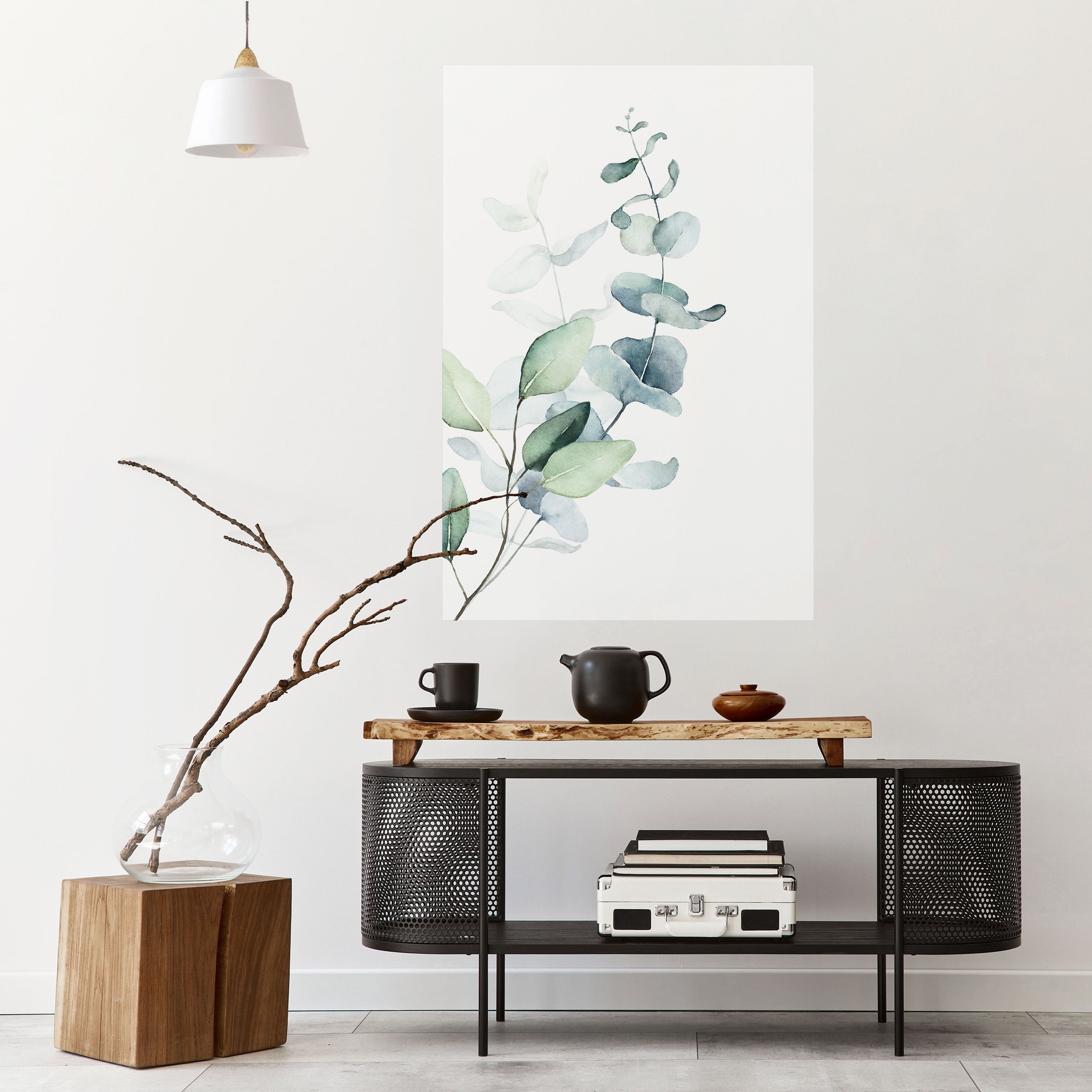 Affiche verticale autocollante AQUA LEAF SYMPHONY