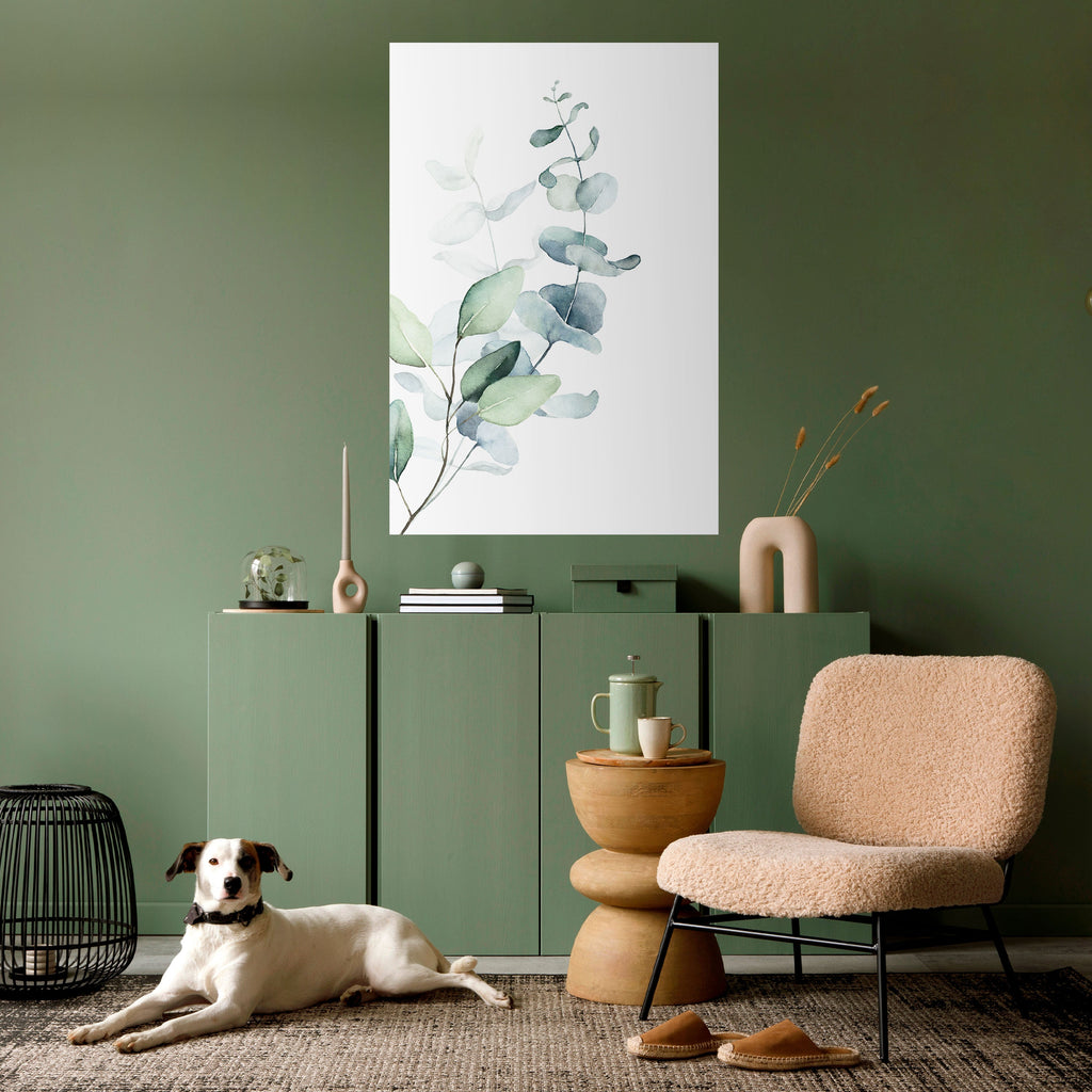 Affiche verticale autocollante AQUA LEAF SYMPHONY