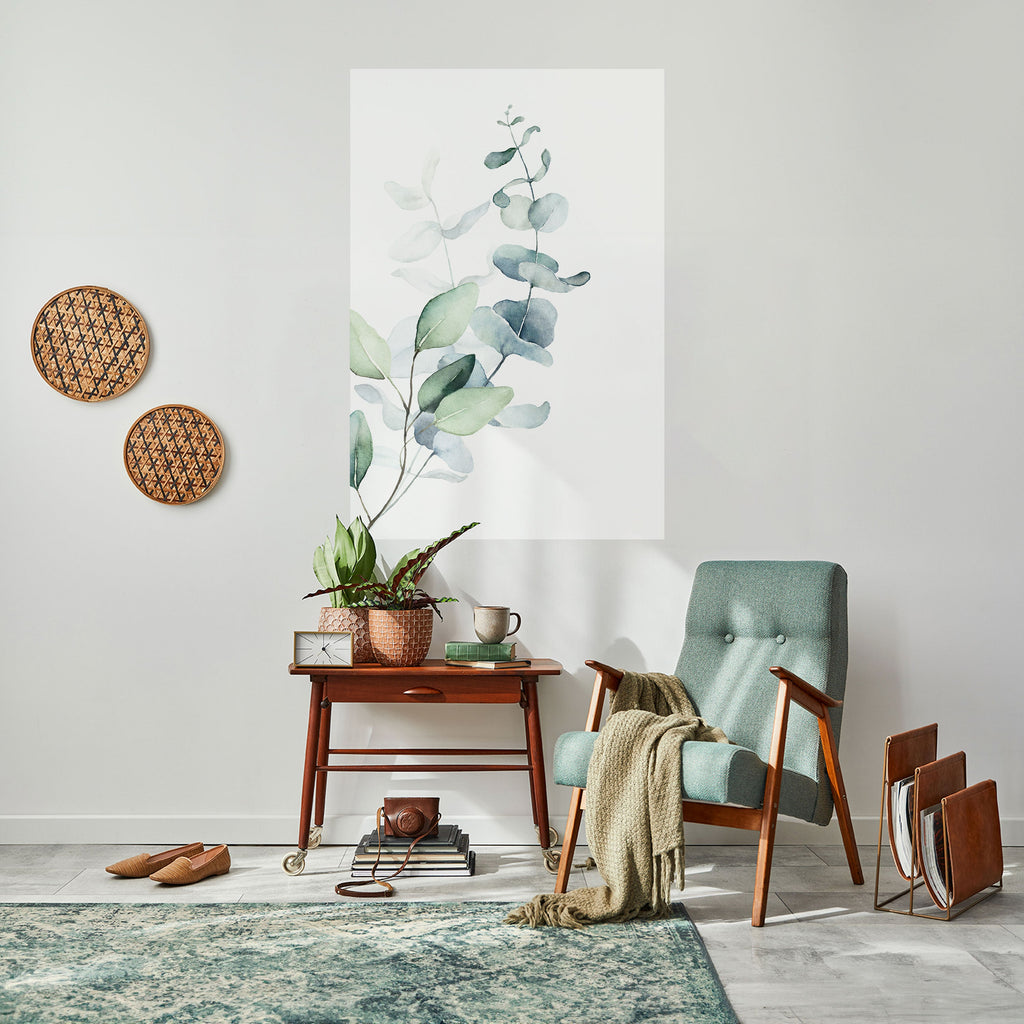 Affiche verticale autocollante AQUA LEAF SYMPHONY