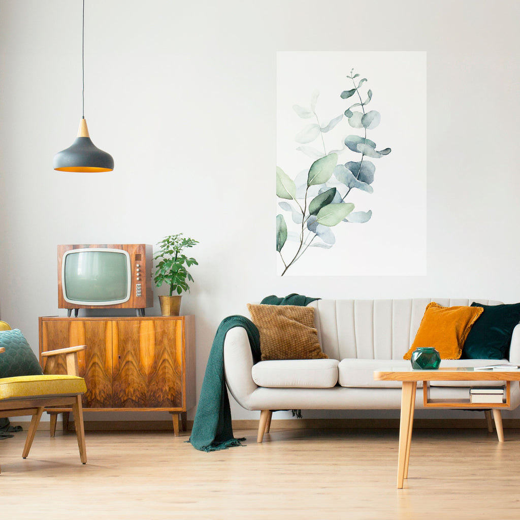 Affiche verticale autocollante AQUA LEAF SYMPHONY