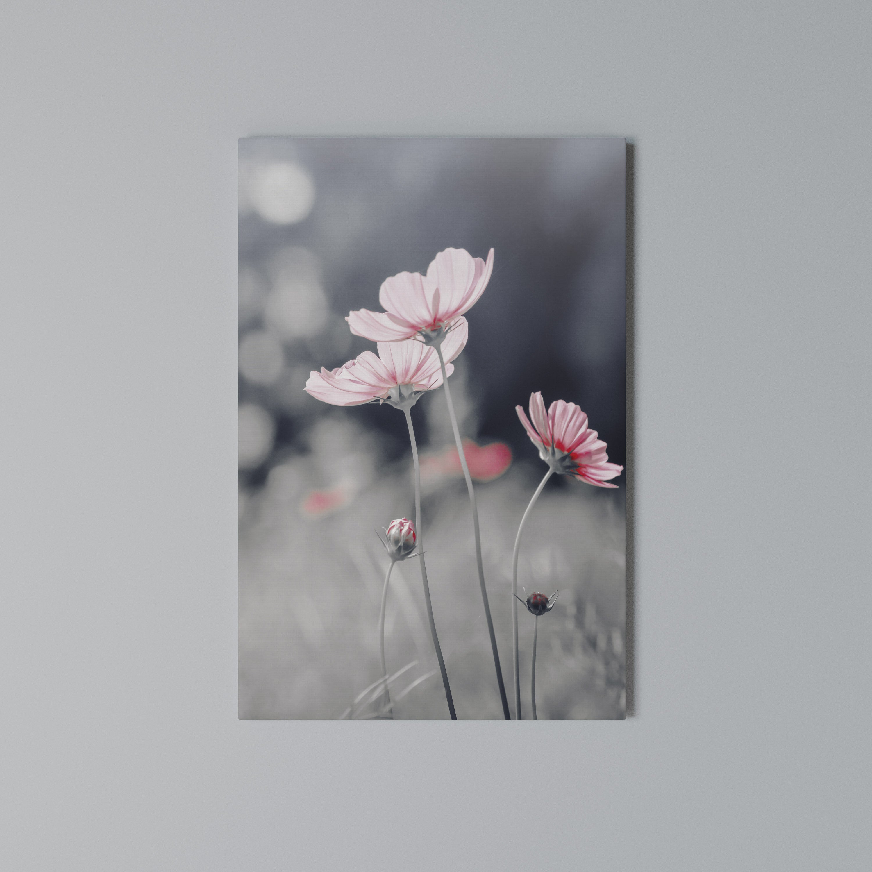 SUBTLE PETAL DANCE Vertical Canvas Print