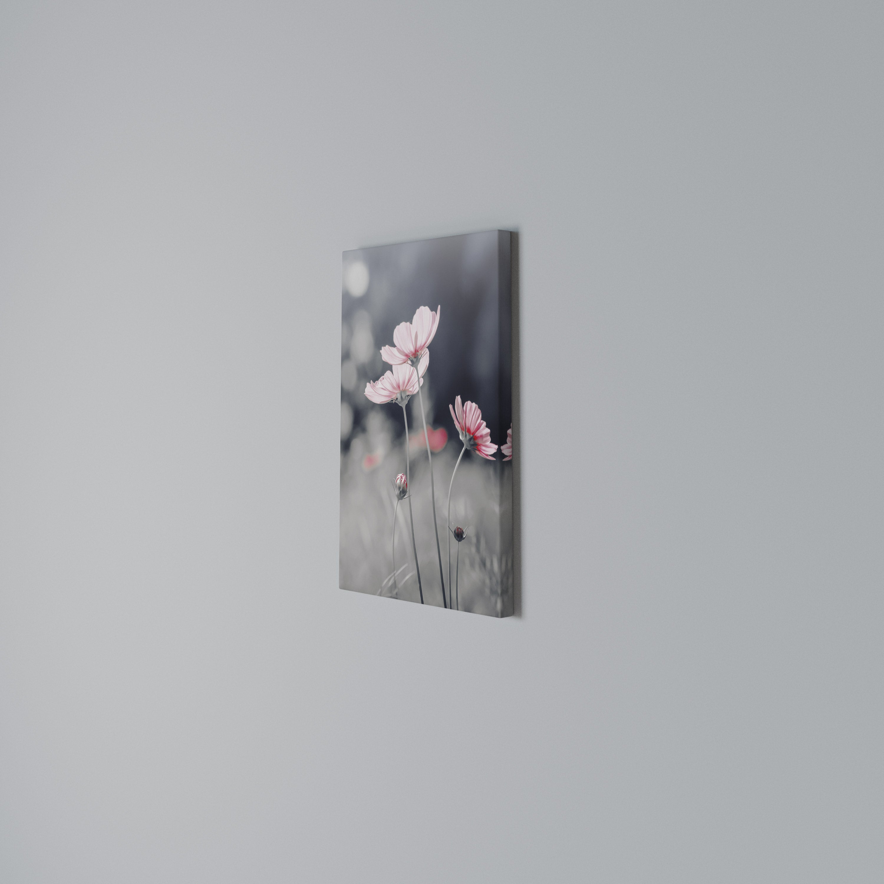 SUBTLE PETAL DANCE Vertical Canvas Print